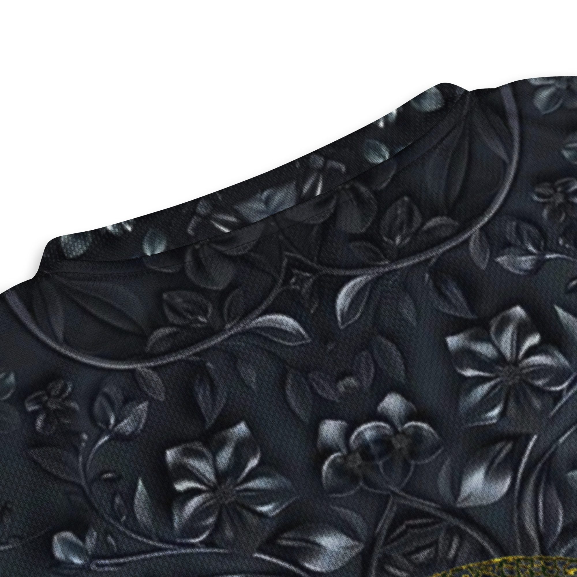 The Moss’s Emerald Pulse Locked in Midnight Stone — Recycled Unisex Sports Jersey - Image 18