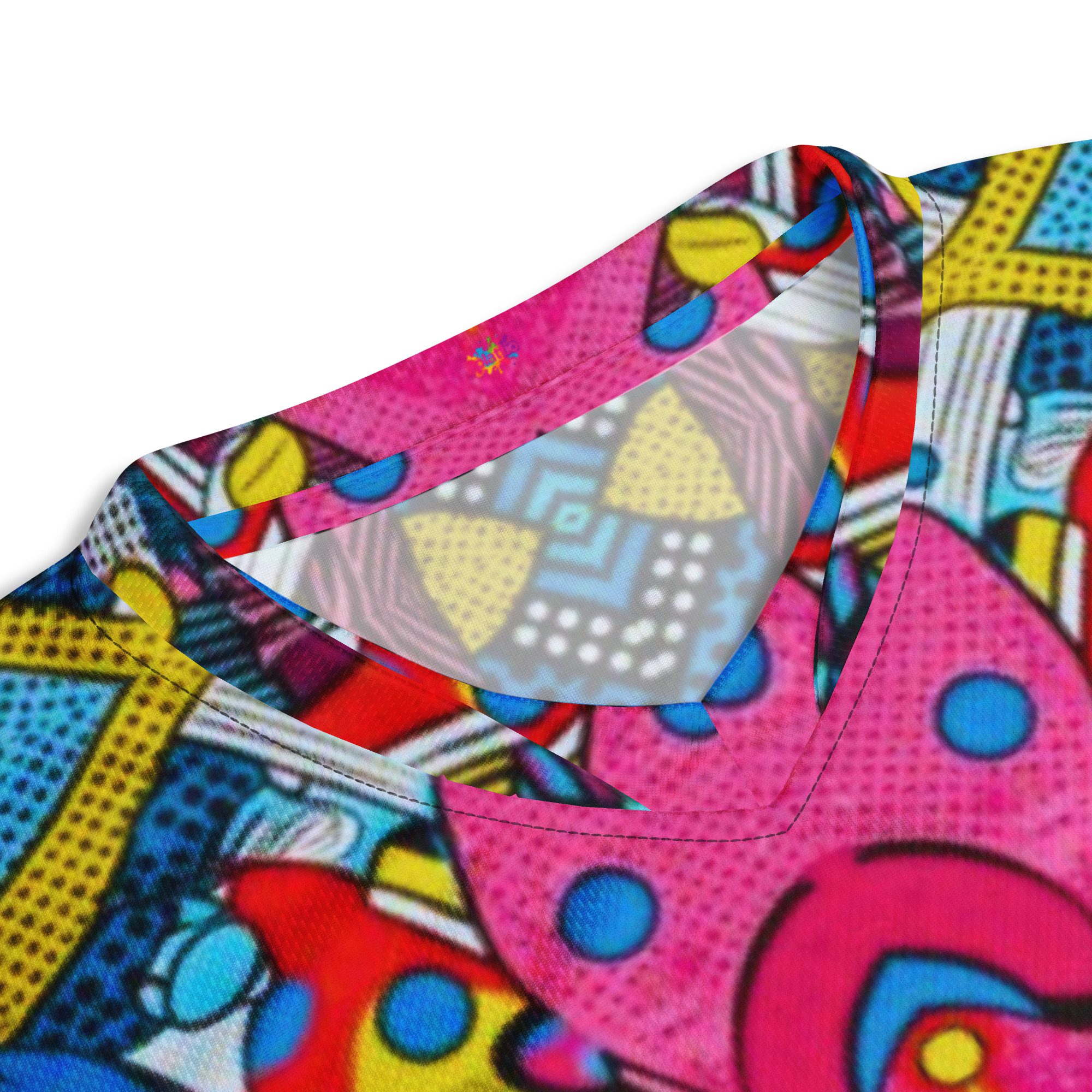 Pixel Pop Fever — All-Over Print Recycled Unisex Sports Jersey - Image 14