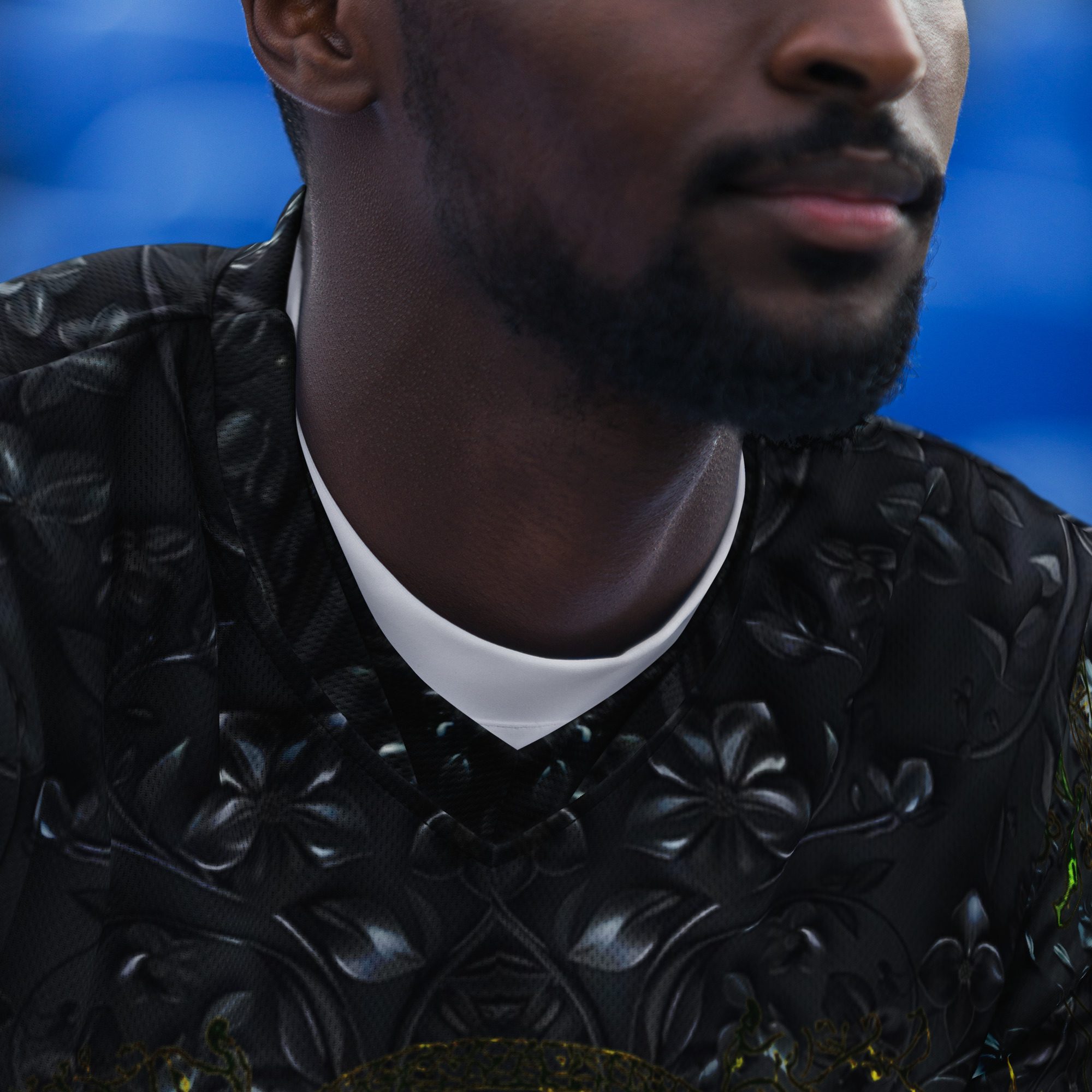 The Moss’s Emerald Pulse Locked in Midnight Stone — Recycled Unisex Sports Jersey - Image 15