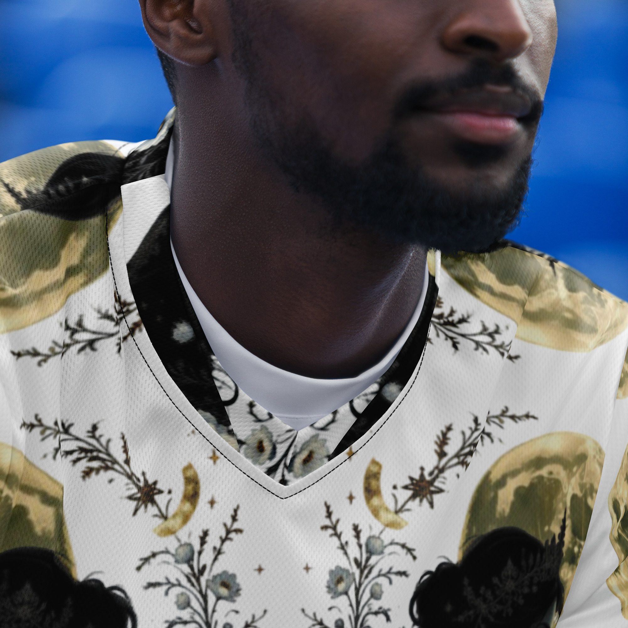 The Moonbound Scholars of the Pale Old Script — Recycled Unisex Sports Jersey - Image 7