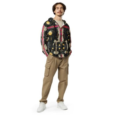 The Watchers Beneath Black Suns – All-Over Print Recycled Unisex Zip Hoodie