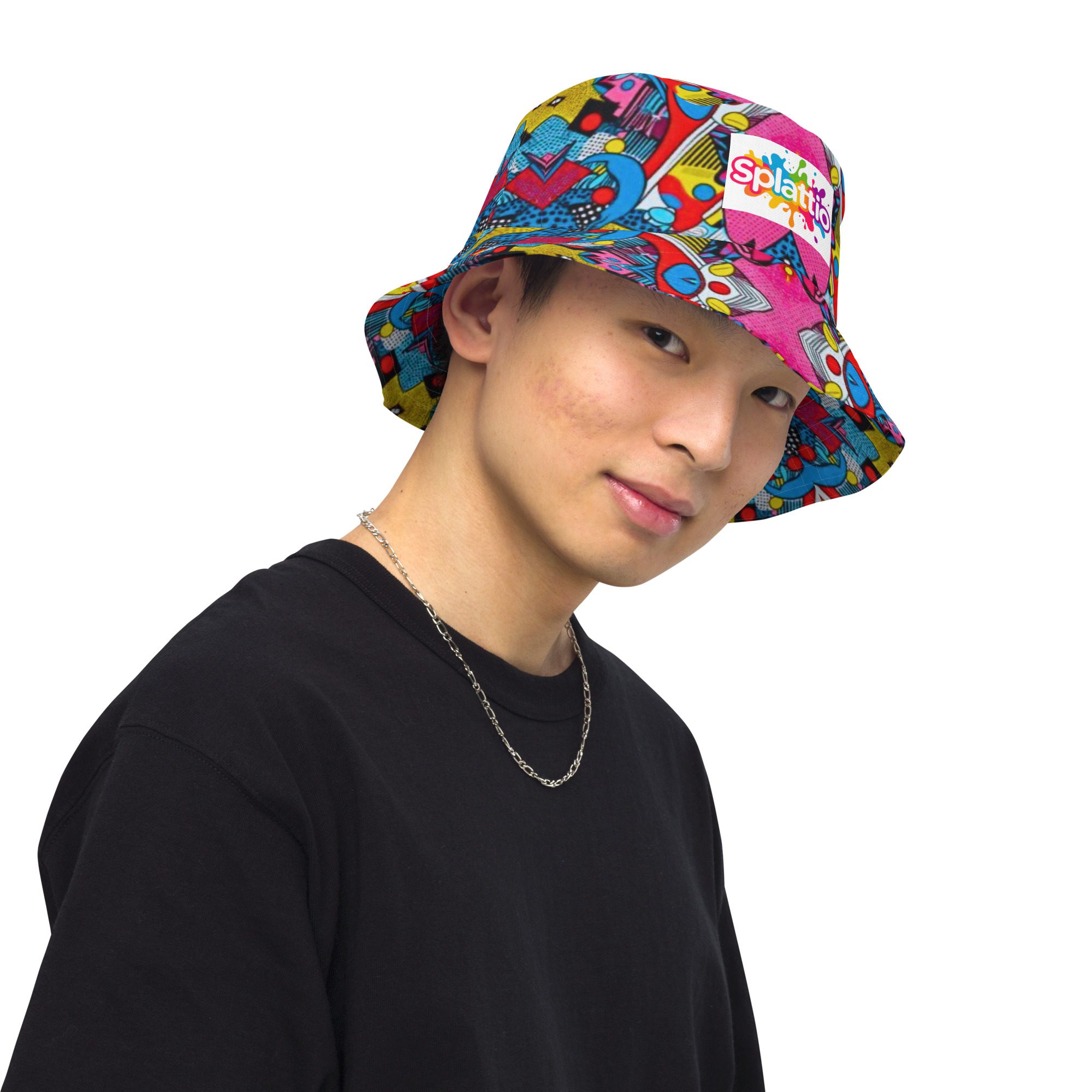 Pixel Pop Fever — Reversible Bucket Hat