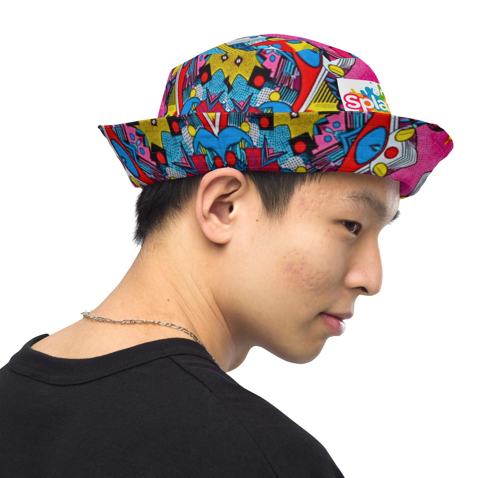 Pixel Pop Fever — Reversible Bucket Hat - Image 4