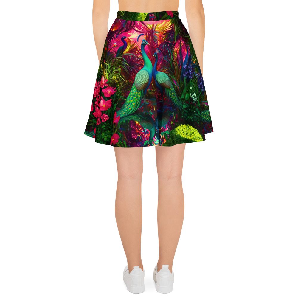 SG’s Mardi Gras Jewel Garden – All-Over Print Skater Skirt - Image 4