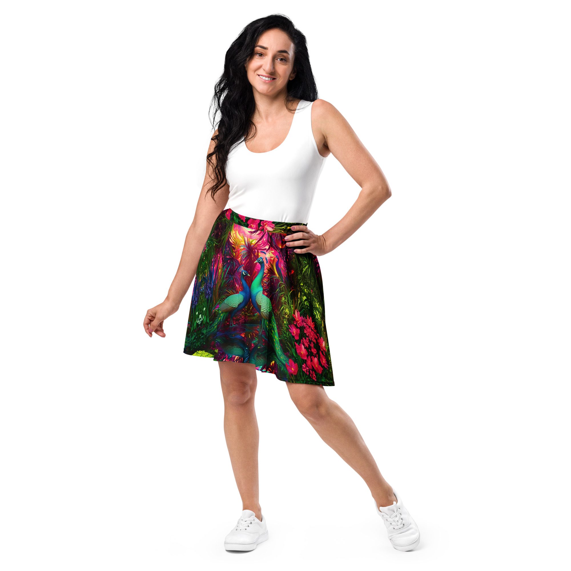 SG’s Mardi Gras Jewel Garden – All-Over Print Skater Skirt - Image 18
