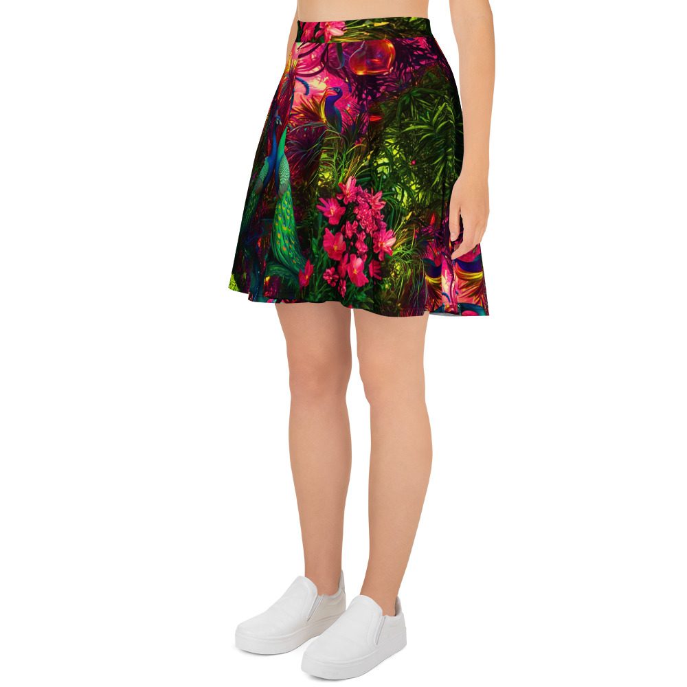SG’s Mardi Gras Jewel Garden – All-Over Print Skater Skirt - Image 3