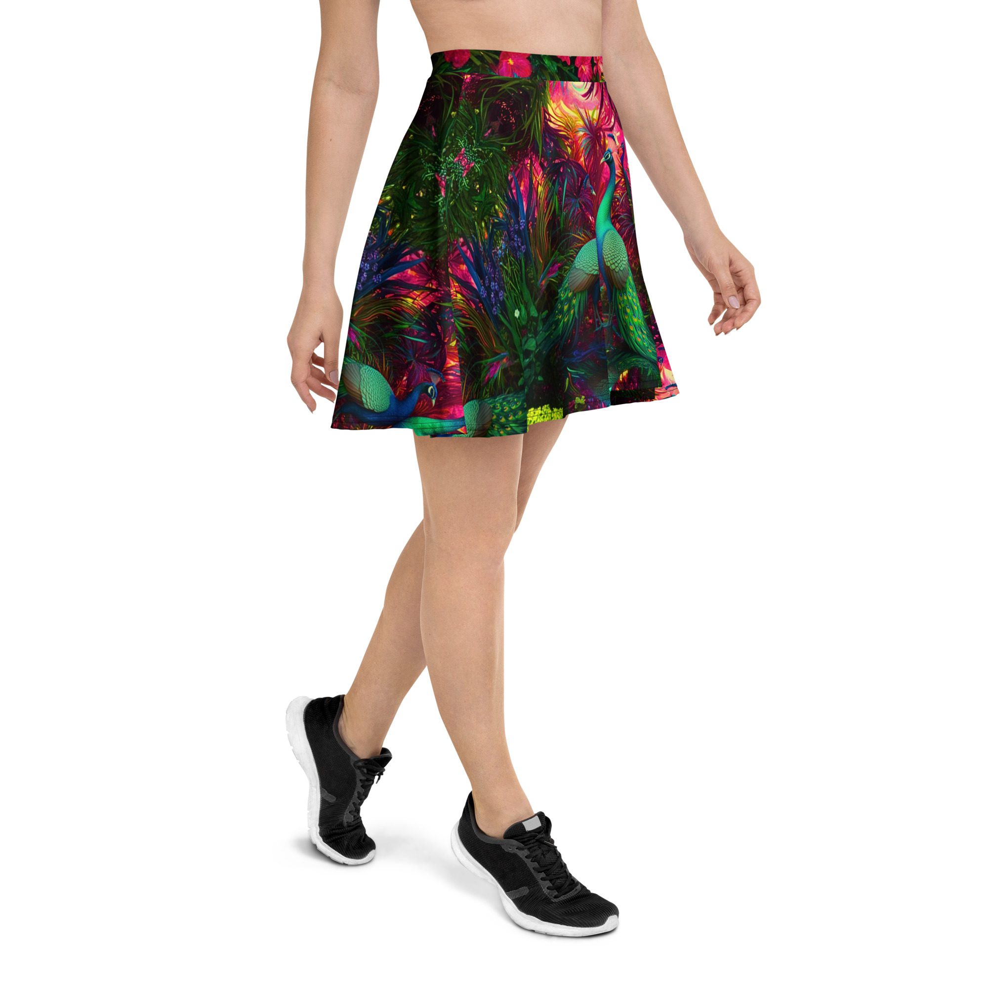 SG’s Mardi Gras Jewel Garden – All-Over Print Skater Skirt - Image 5