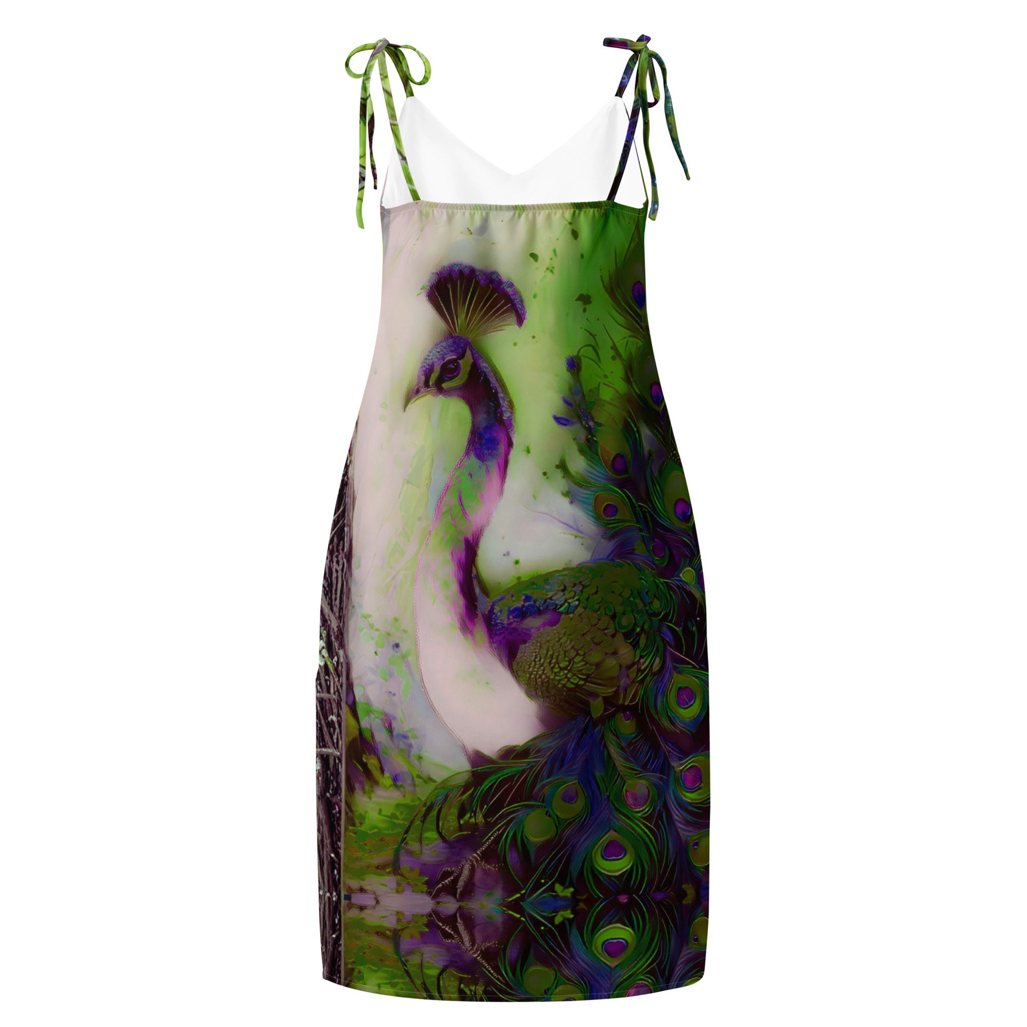 SG’s Royal Queen of Feathers Mardi Gras -Tie-Strap Midi Dress - Image 13