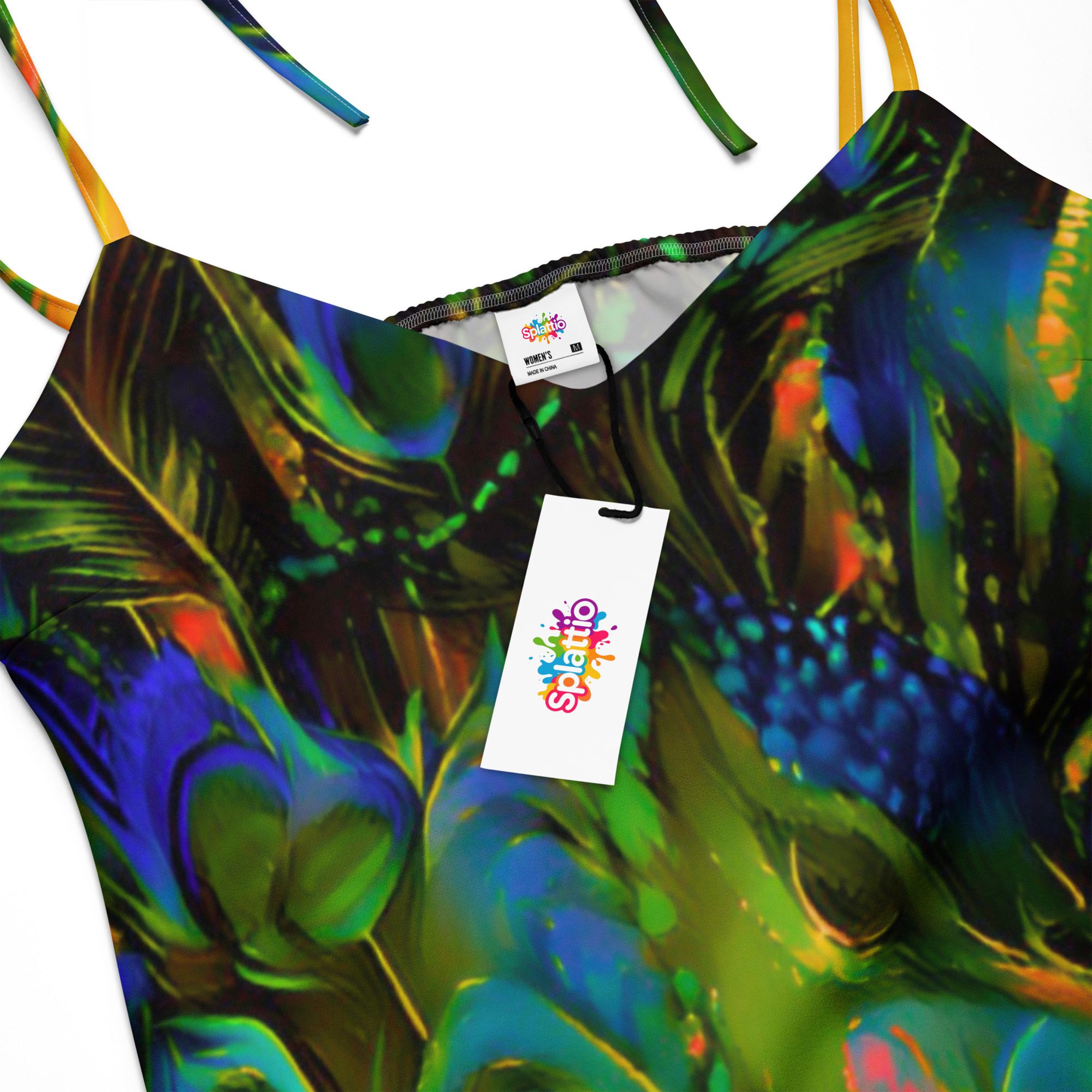 SG’s Mardi Gras’s Peacock of Bourbon Street – Tie-Strap Midi Dress - Image 7