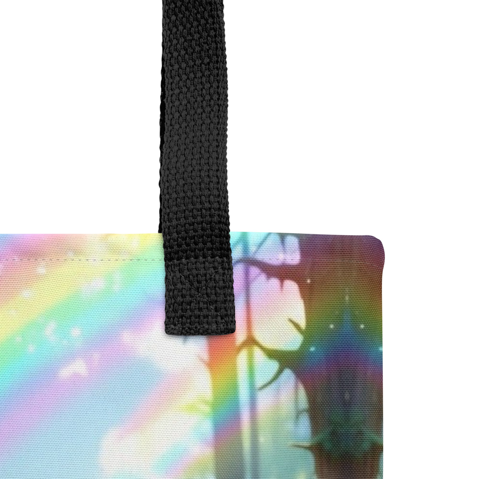 Wildheart’s Starlit Petals of the Vivid Unicorn Realm – Tote Bag - Image 5