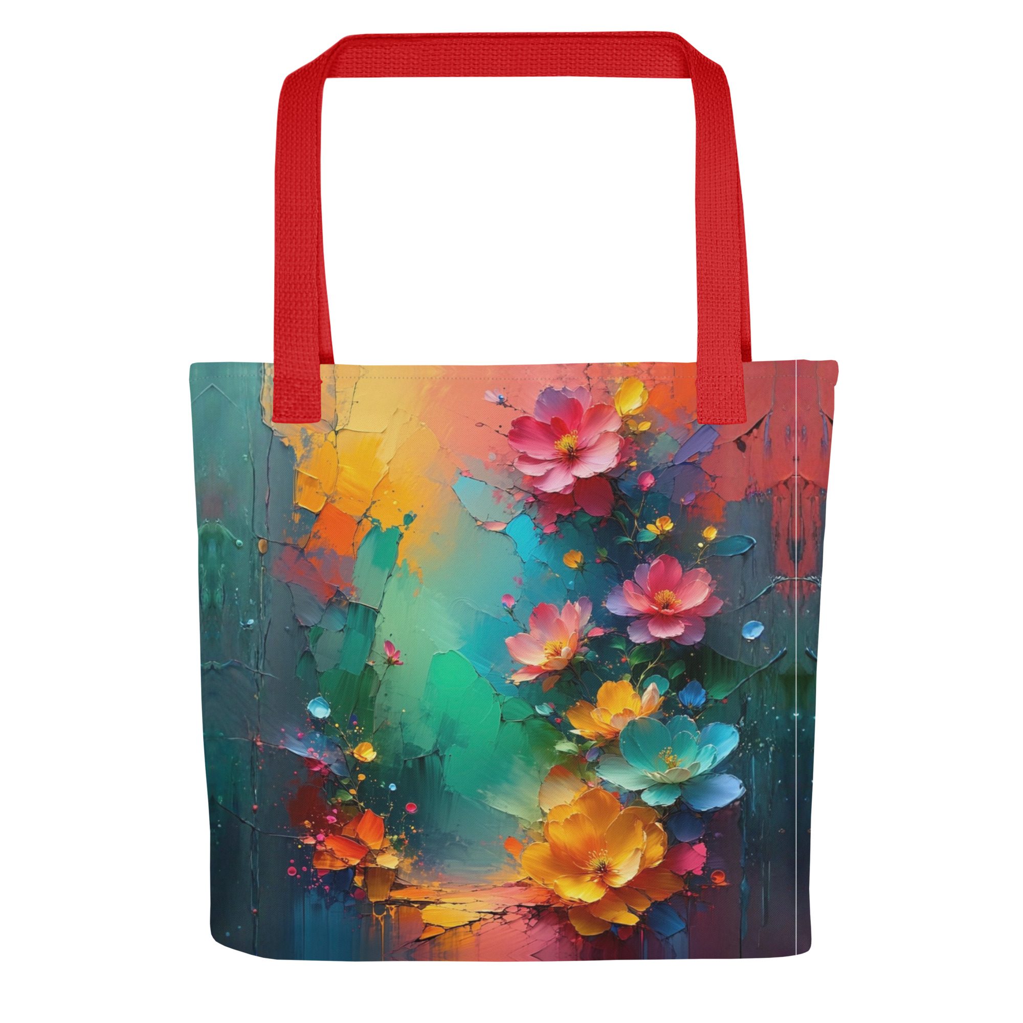 Petals of the Vivid Realm – All-Over Print Tote Bag - Image 8