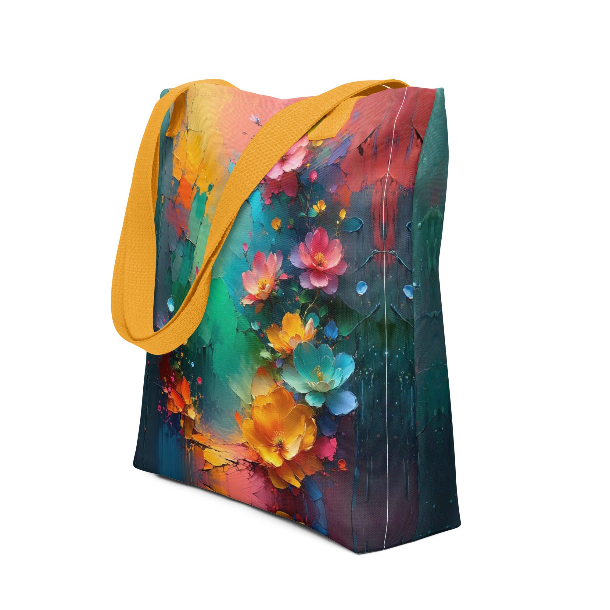 Petals of the Vivid Realm – All-Over Print Tote Bag - Image 18