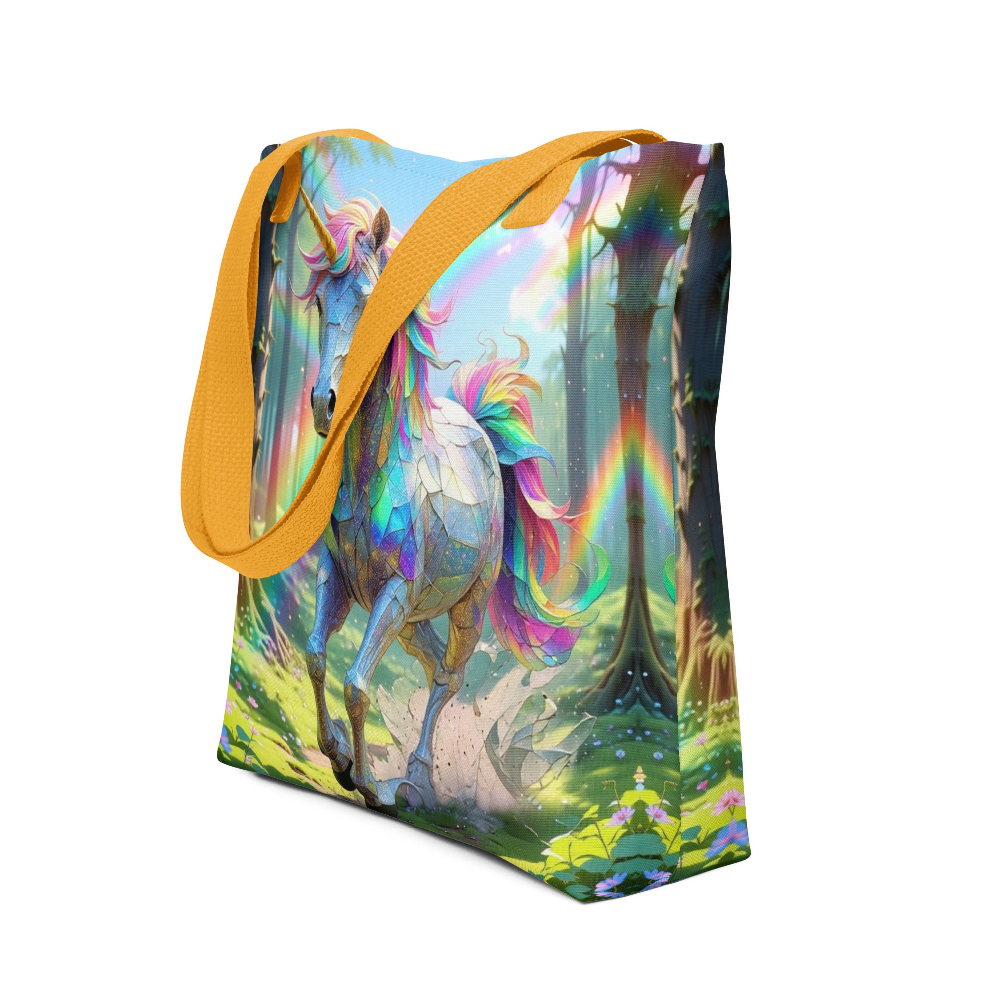 Wildheart’s Starlit Petals of the Vivid Unicorn Realm – Tote Bag - Image 22