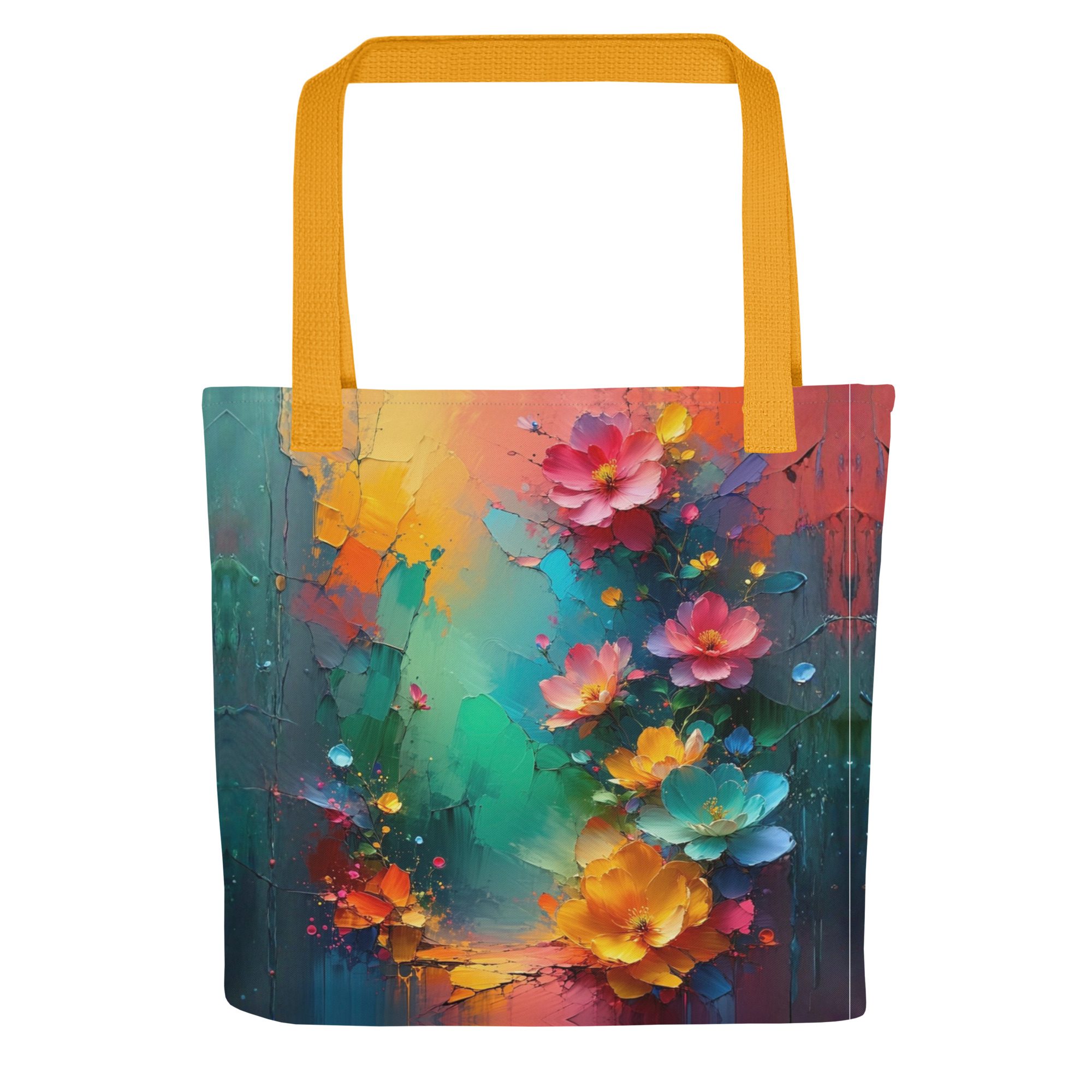 Petals of the Vivid Realm – All-Over Print Tote Bag - Image 13