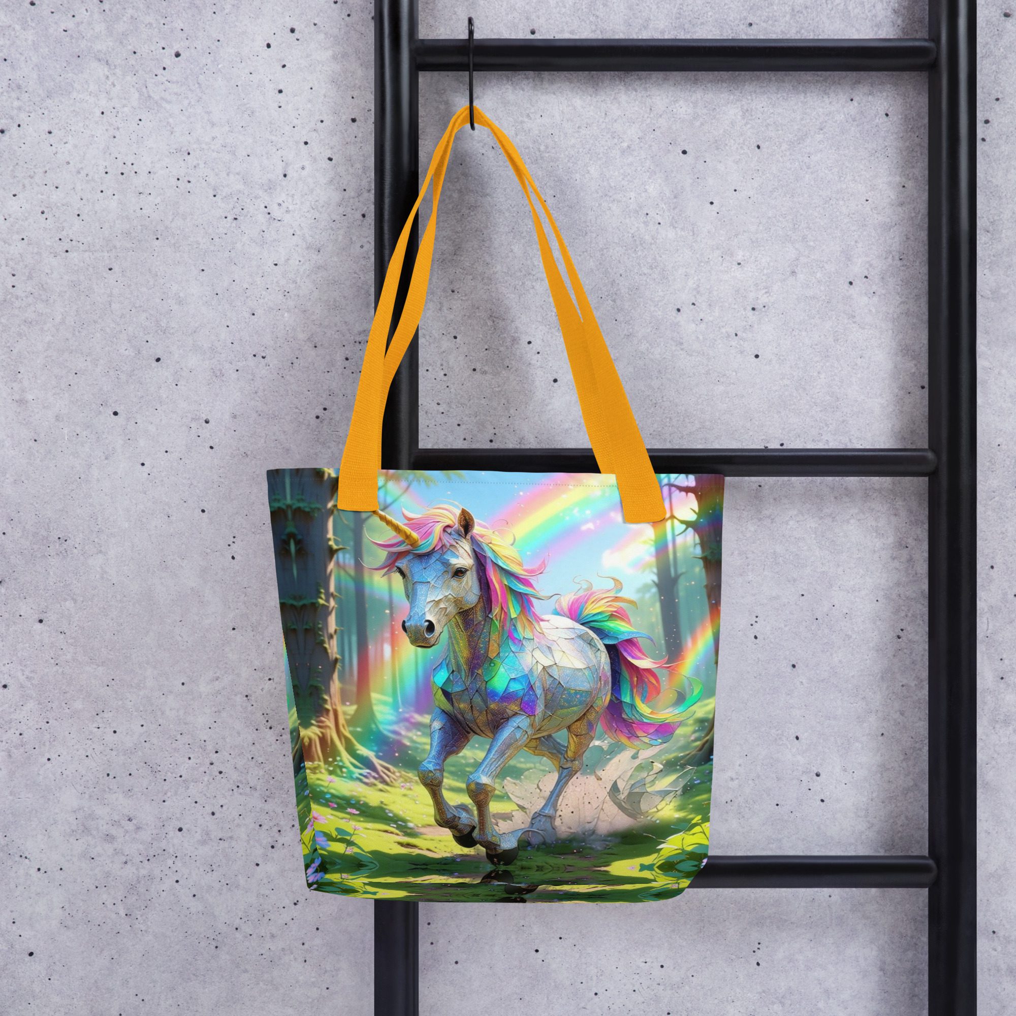 Wildheart’s Starlit Petals of the Vivid Unicorn Realm – Tote Bag - Image 20