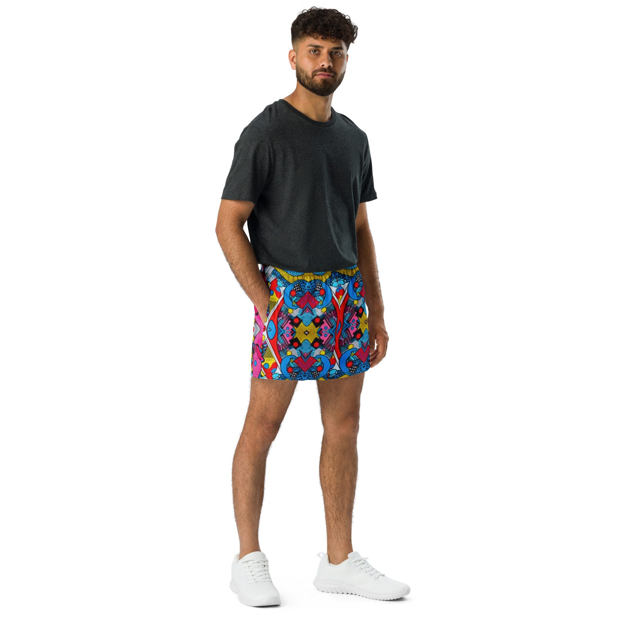 Pixel Pop Fever — All-Over Print Unisex Athletic Shorts - Image 2