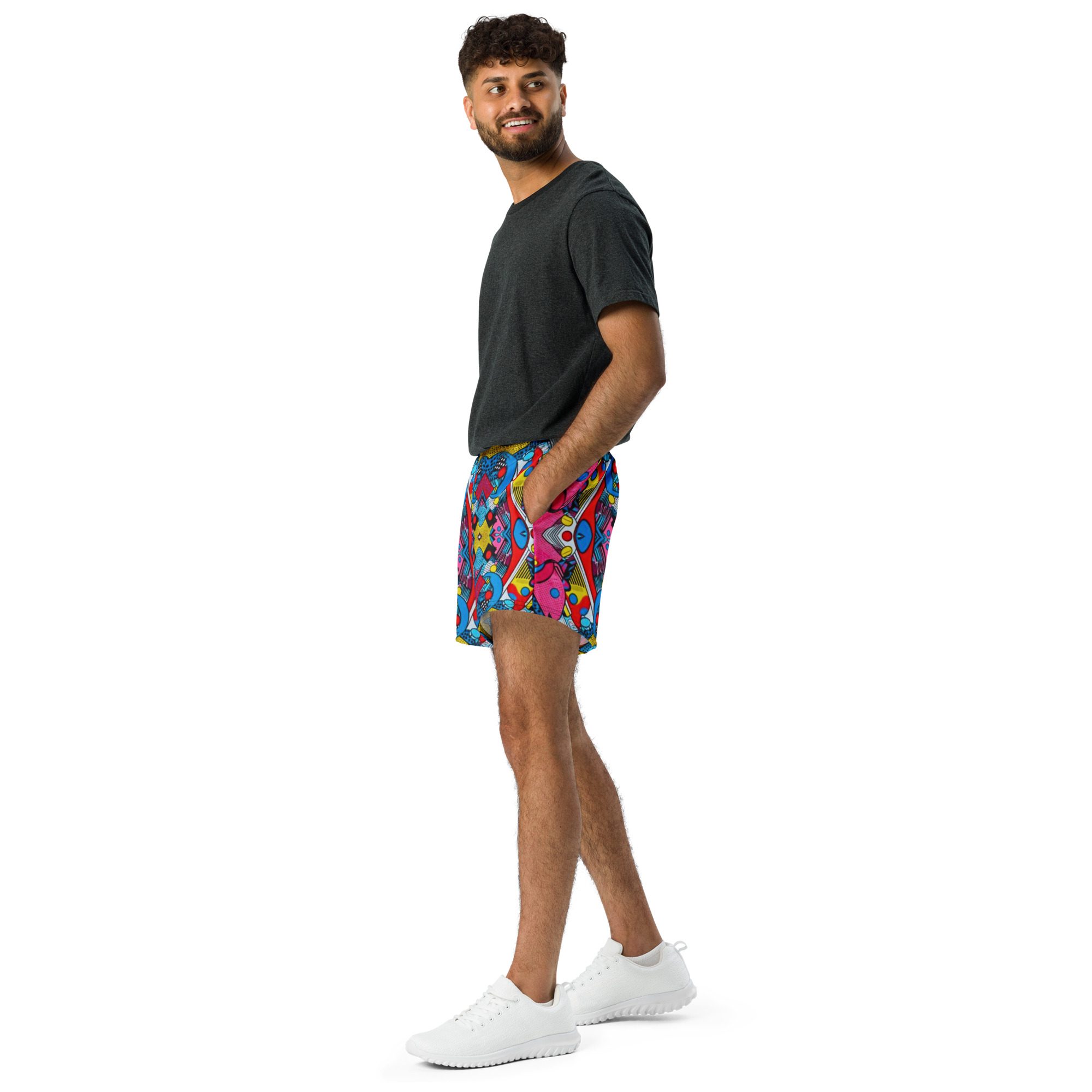Pixel Pop Fever — All-Over Print Unisex Athletic Shorts - Image 3