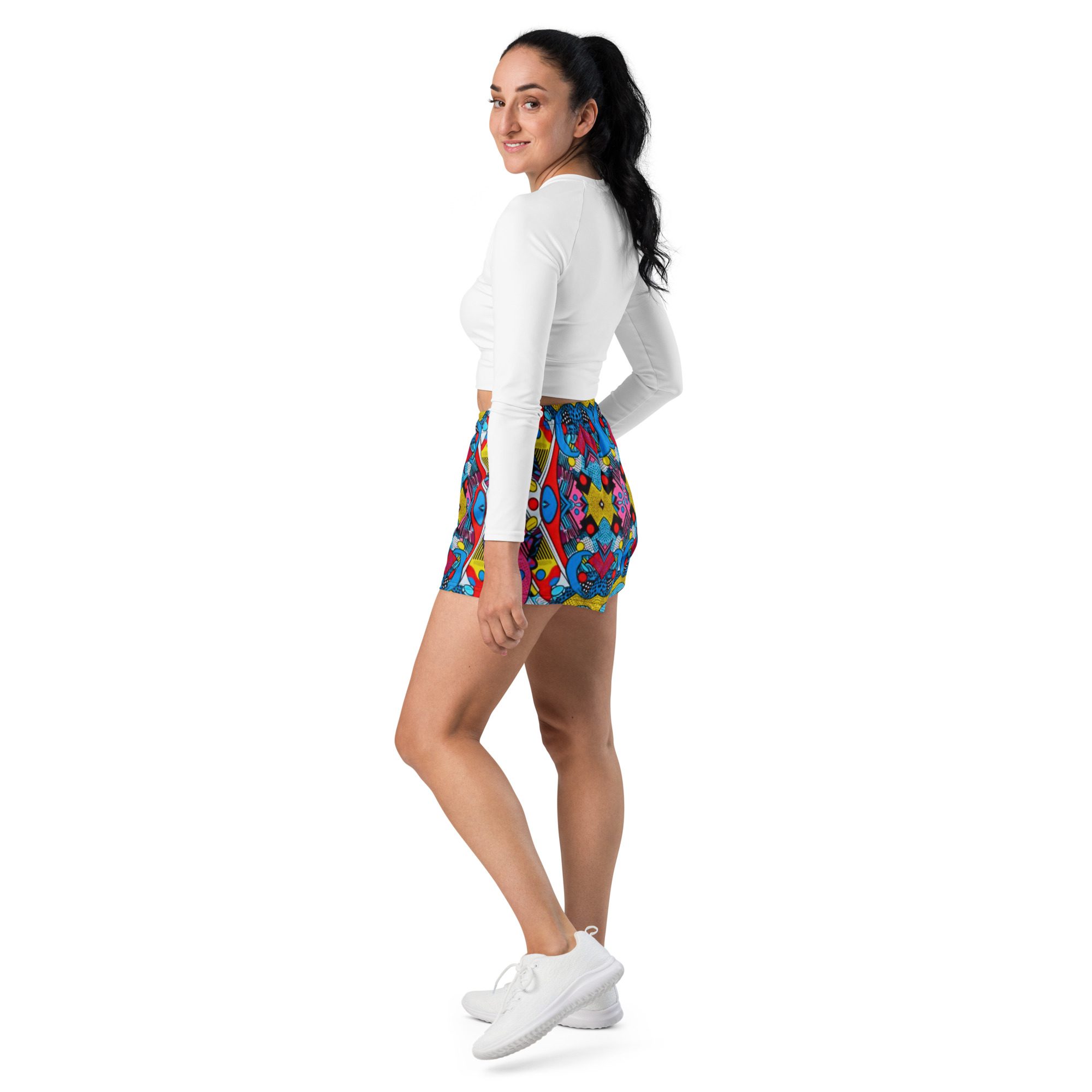 Pixel Pop Fever — All-Over Print Unisex Athletic Shorts - Image 8