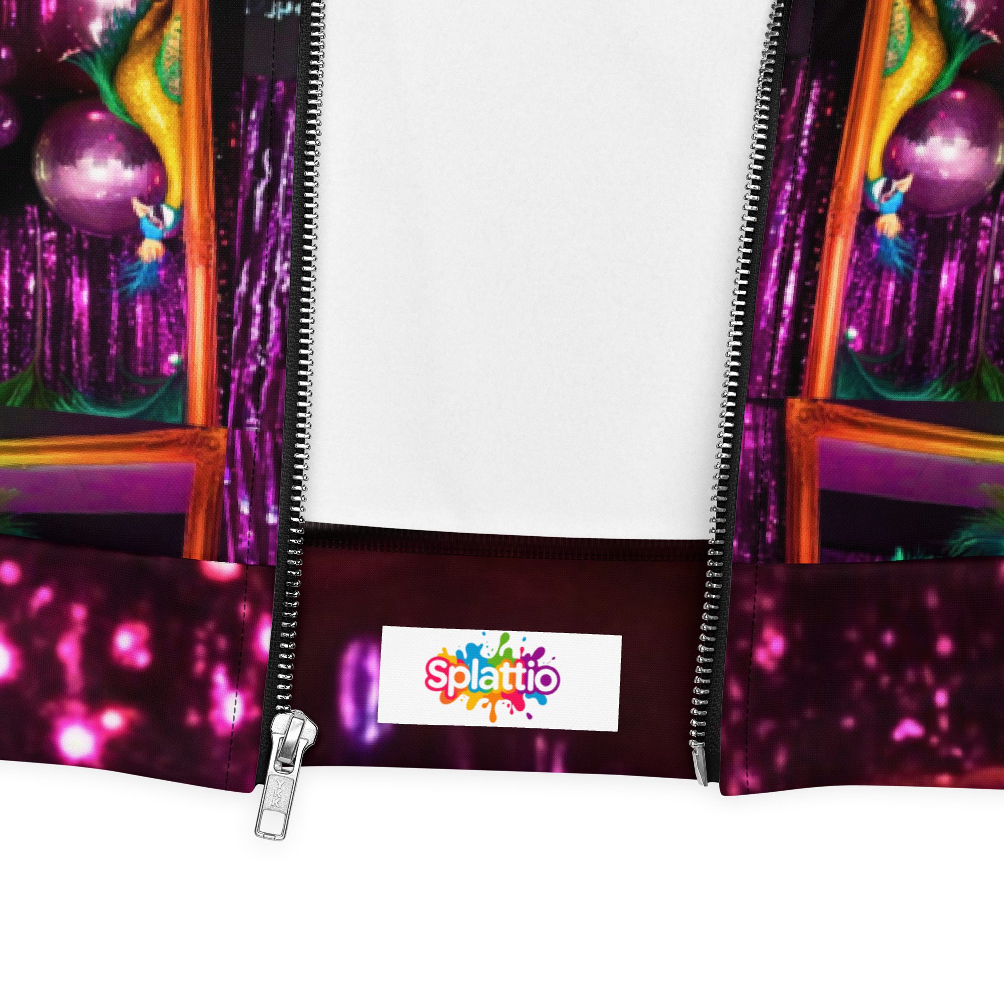 SG’s Mardi Gras Peacocks Mirrorball Masquerade Night – Unisex Bomber Jacket - Image 13