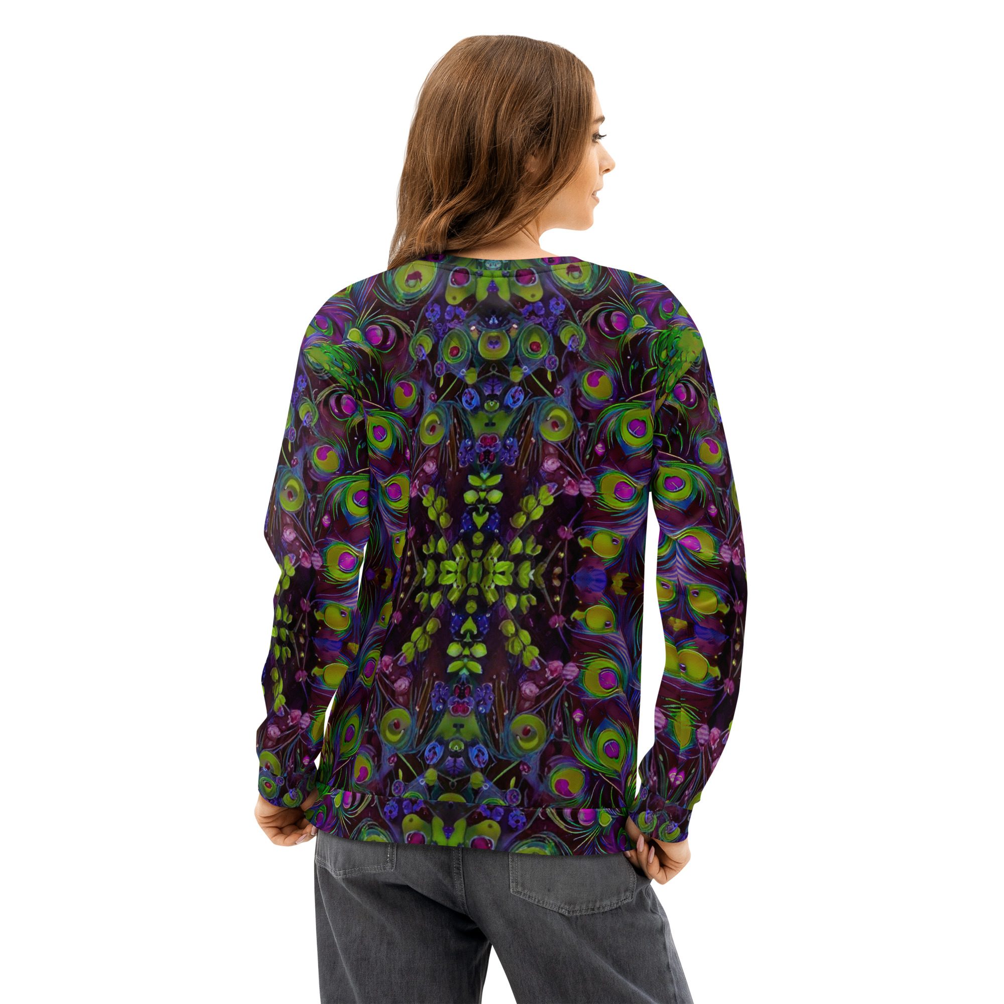 SG’s Vivid Featherstorm – Unisex Cotton Sweatshirt - Image 4