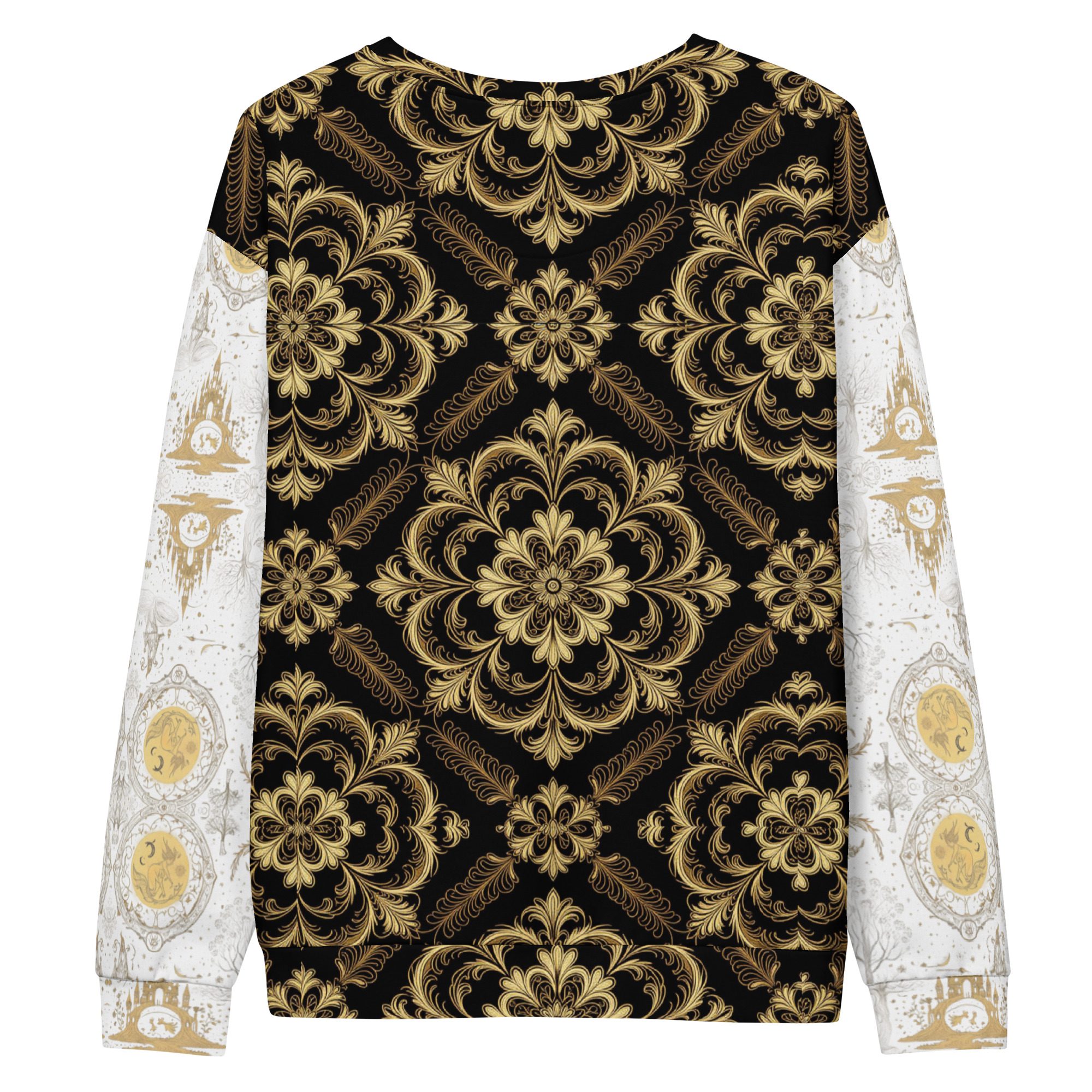 The Archivist’s Garden Bound in Ink and Gold — Unisex Cotton Sweatshirt - Image 10