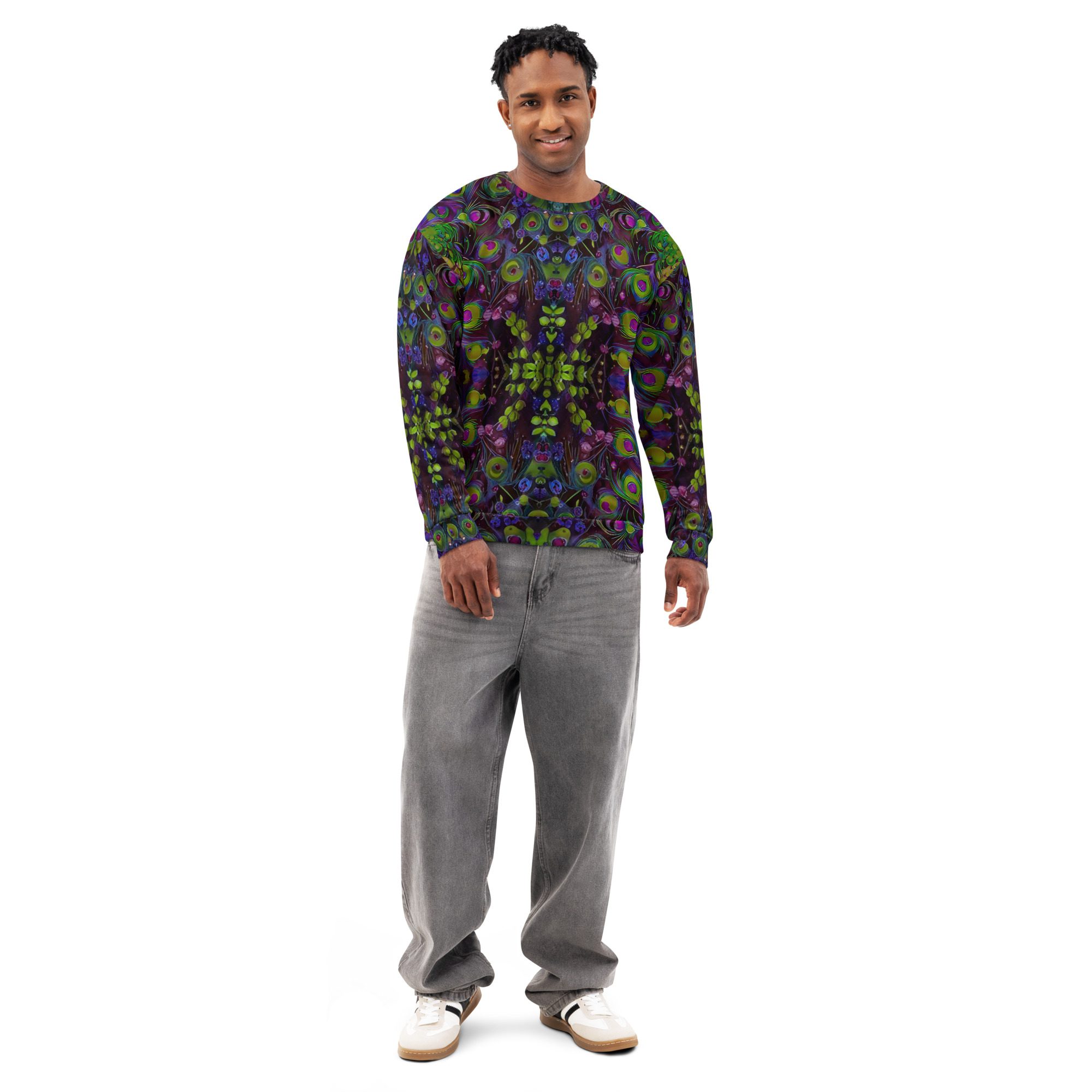 SG’s Vivid Featherstorm – Unisex Cotton Sweatshirt - Image 5