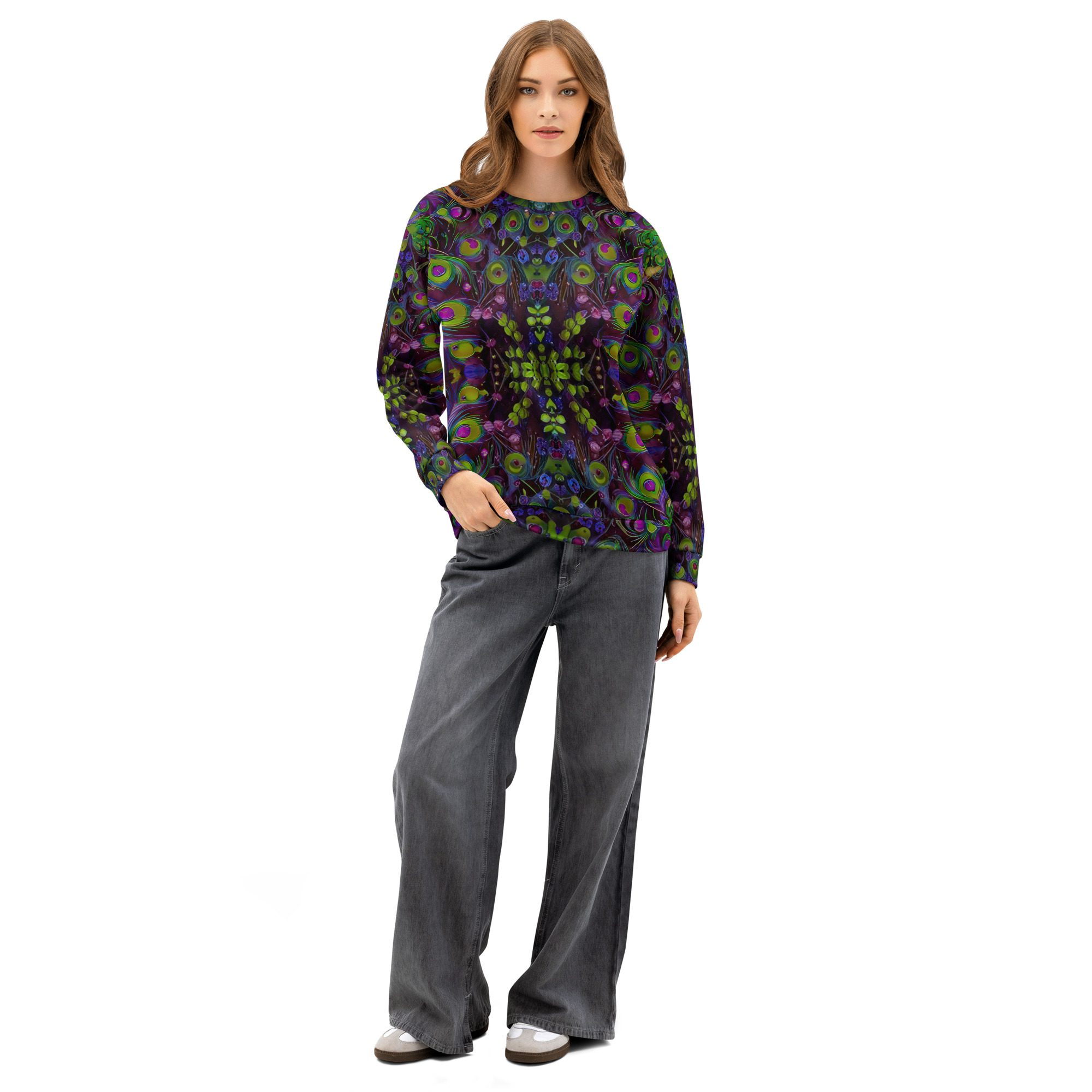 SG’s Vivid Featherstorm – Unisex Cotton Sweatshirt - Image 3