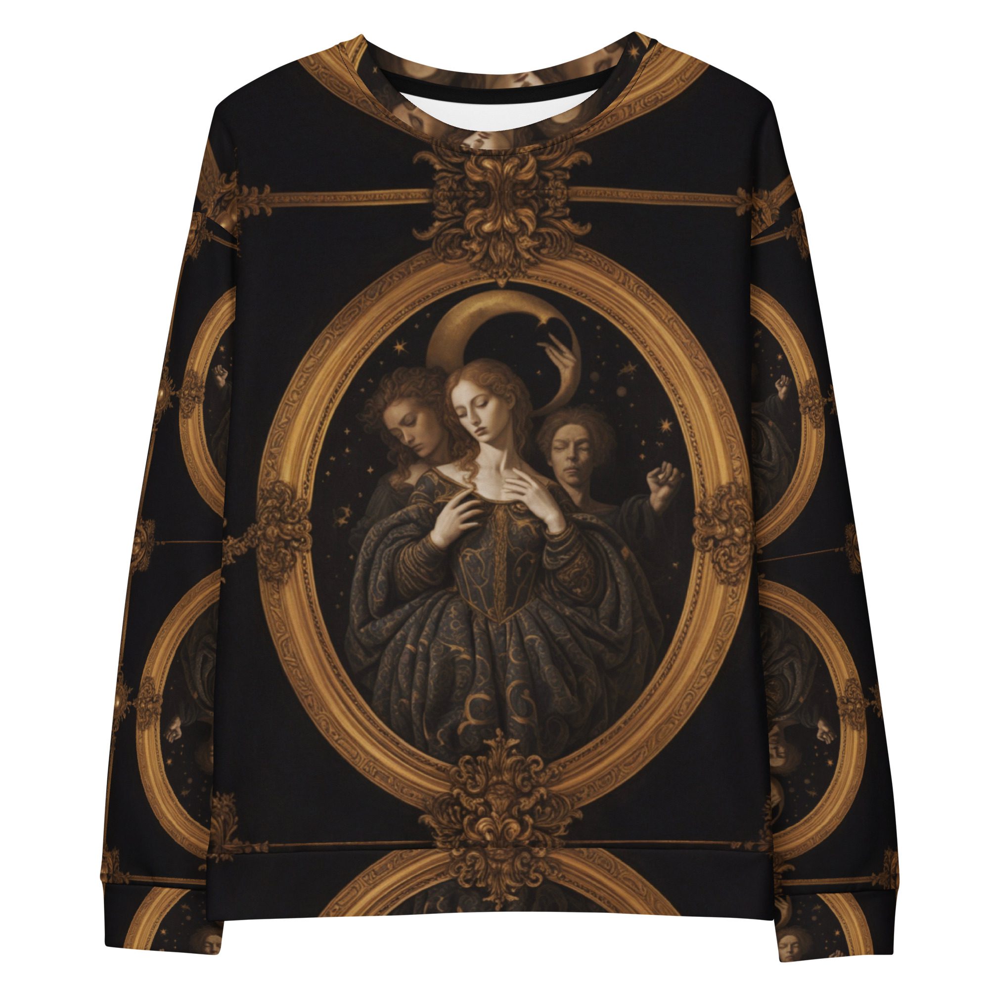 The Sisters Entombed in Starlight — Unisex Cotton Sweatshirt - Image 9