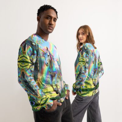 Journey of the Starlit-Maned Unicorn Wildheart – Unisex Cotton Sweatshirt