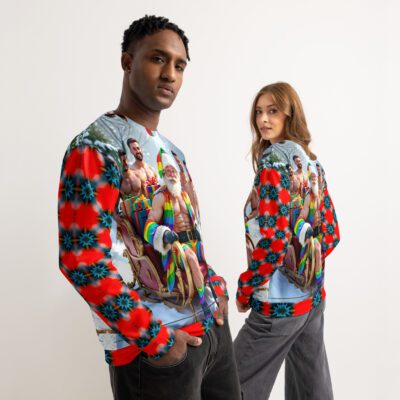 Mr. Claus and His Merry Men – Unisex Cotton Sweatshirt