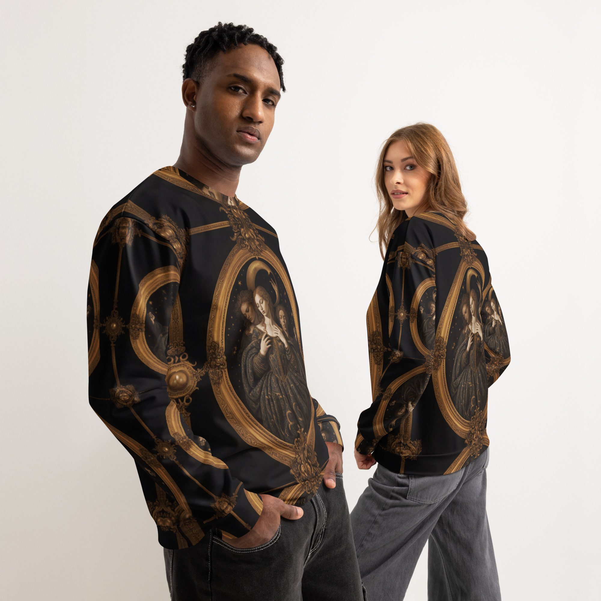 The Sisters Entombed in Starlight — Unisex Cotton Sweatshirt