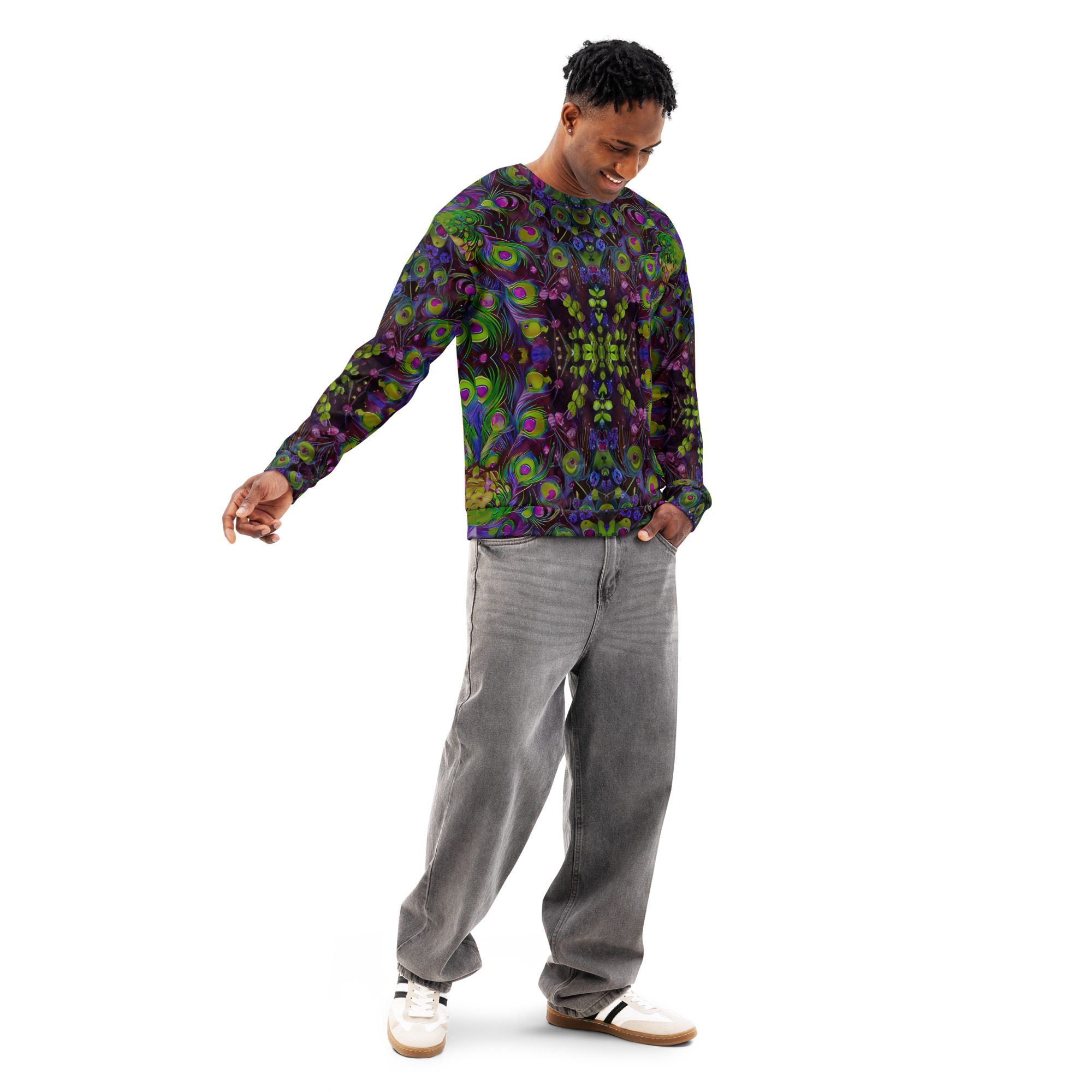 SG’s Vivid Featherstorm – Unisex Cotton Sweatshirt - Image 8