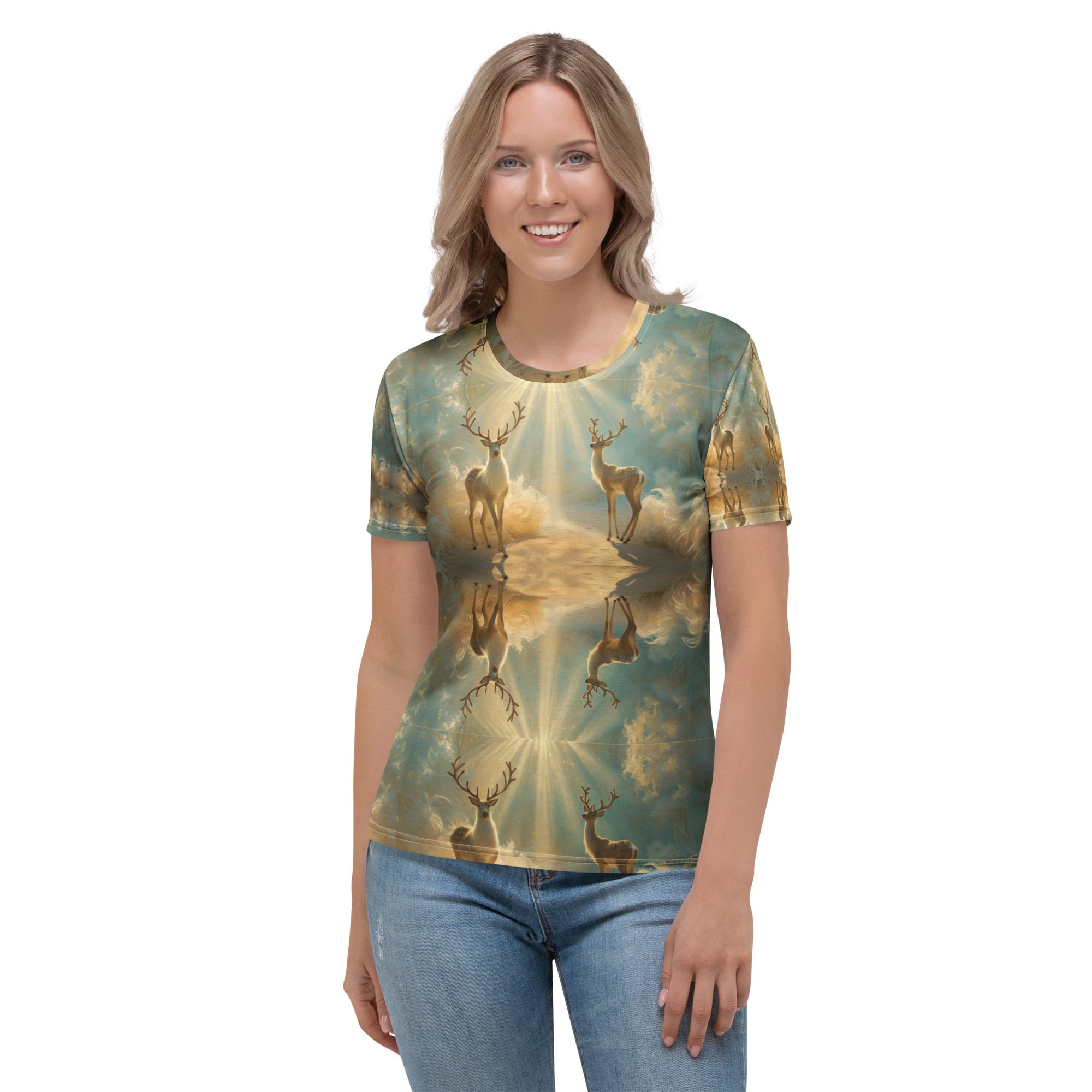 Dreamscape’s Celestial Realm – Women’s T-Shirt - Image 7