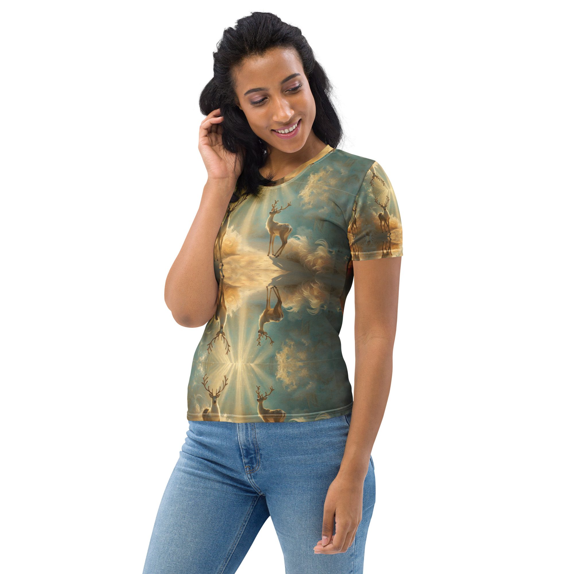 Dreamscape’s Celestial Realm – Women’s T-Shirt - Image 3