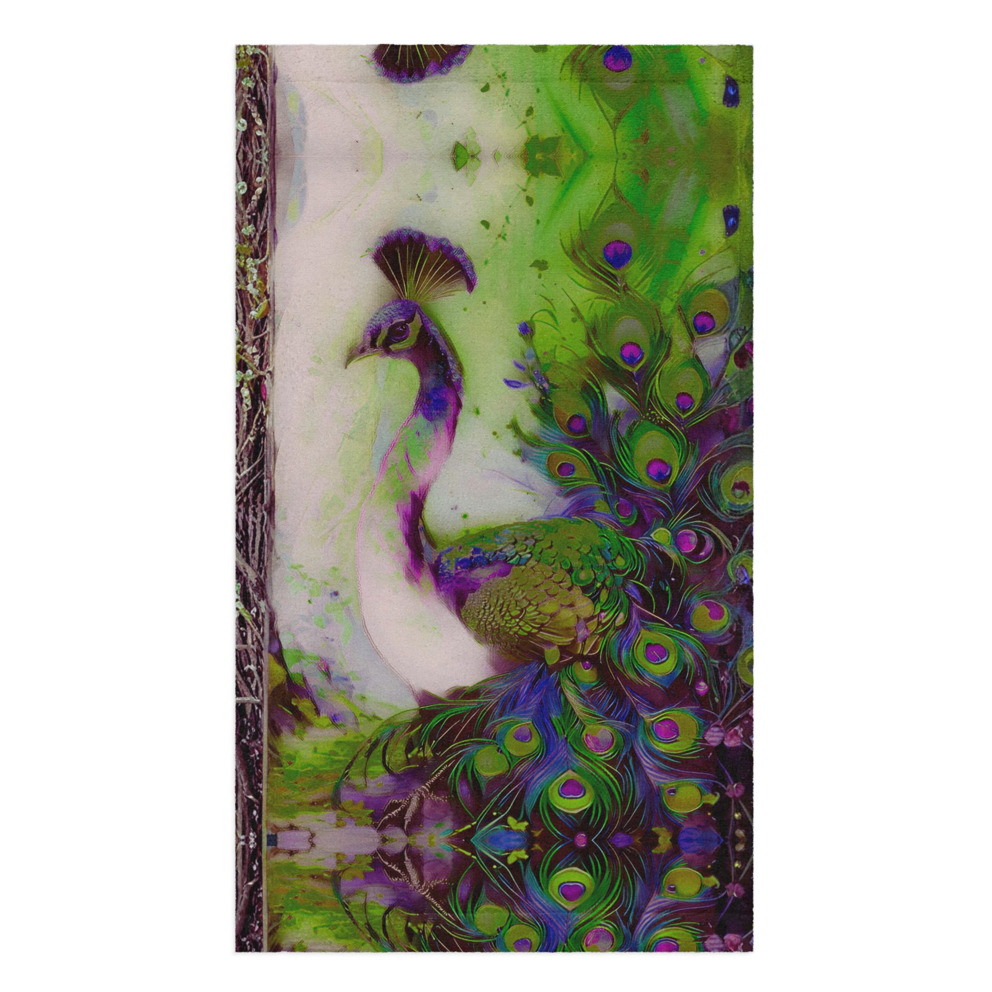 SG’s Mardi Gras Royal Queen of Feathers – Hand Towel - Image 2