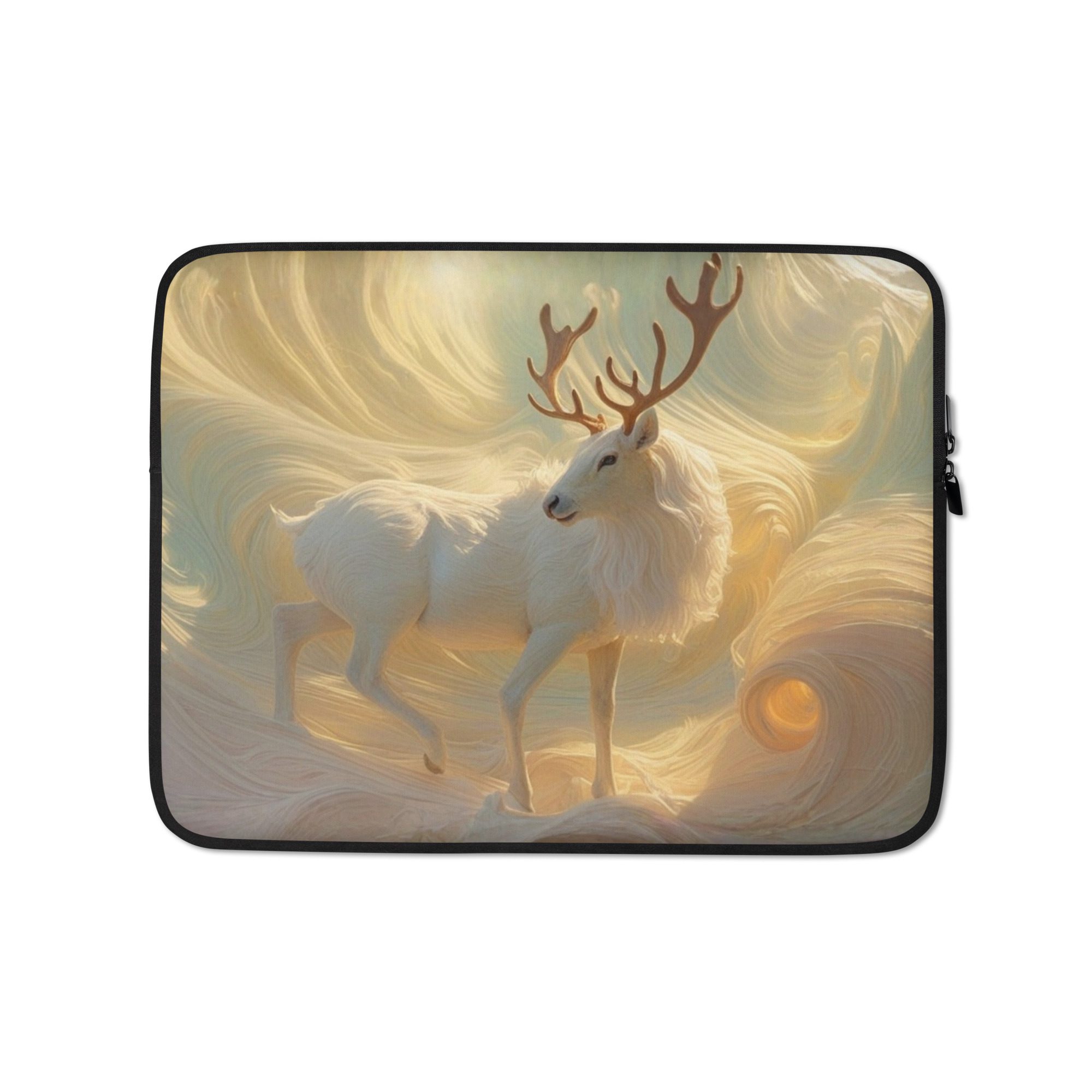Ascent of the Sunlit Stag — Laptop Sleeve - Image 2