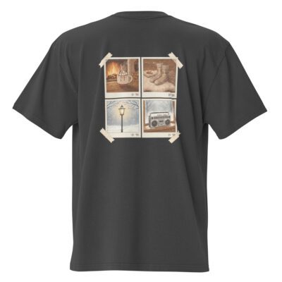 Retro Winter Scrapbook Collage Tee (4-Photo Grid)