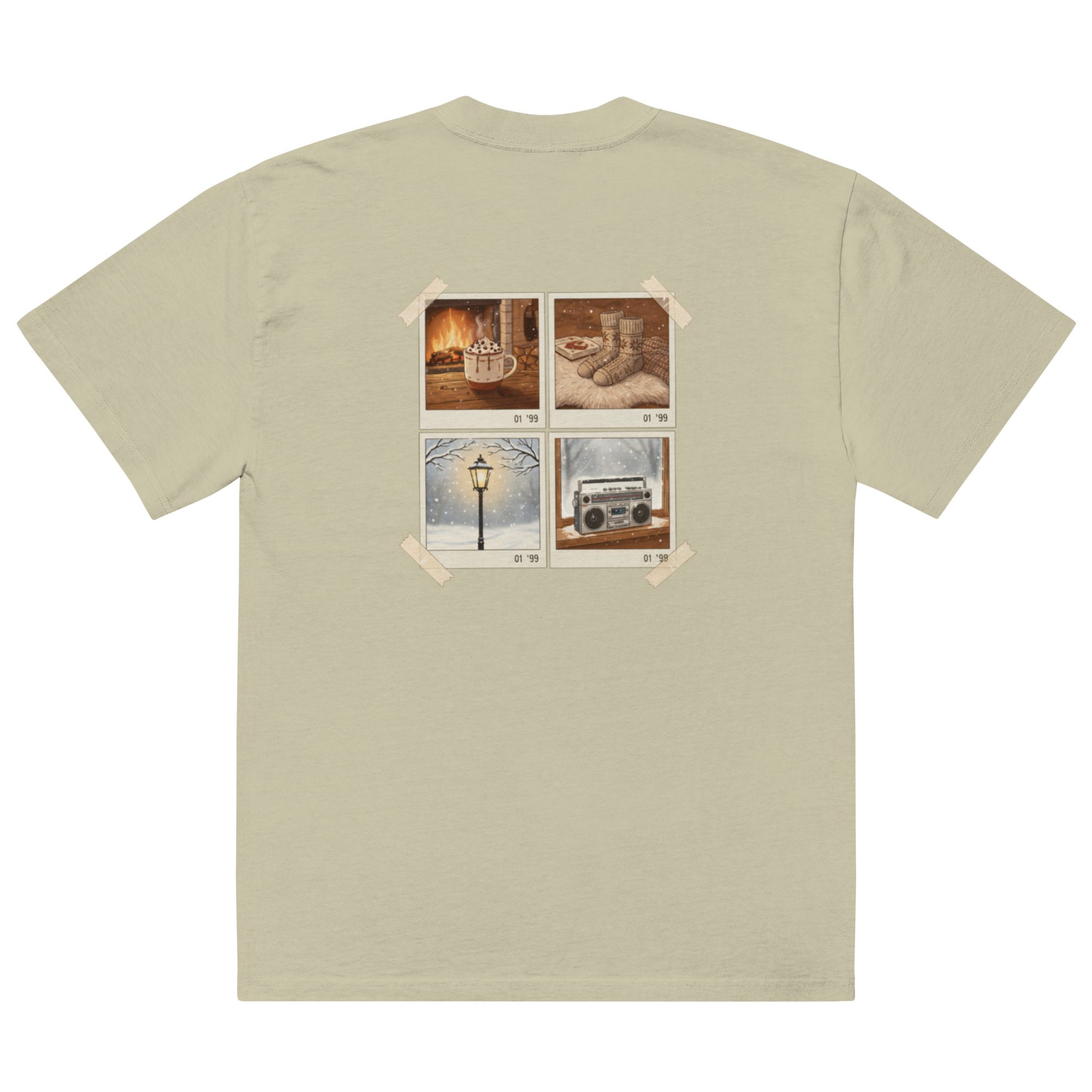 Retro Winter Scrapbook Collage Tee (4-Photo Grid) - Image 14