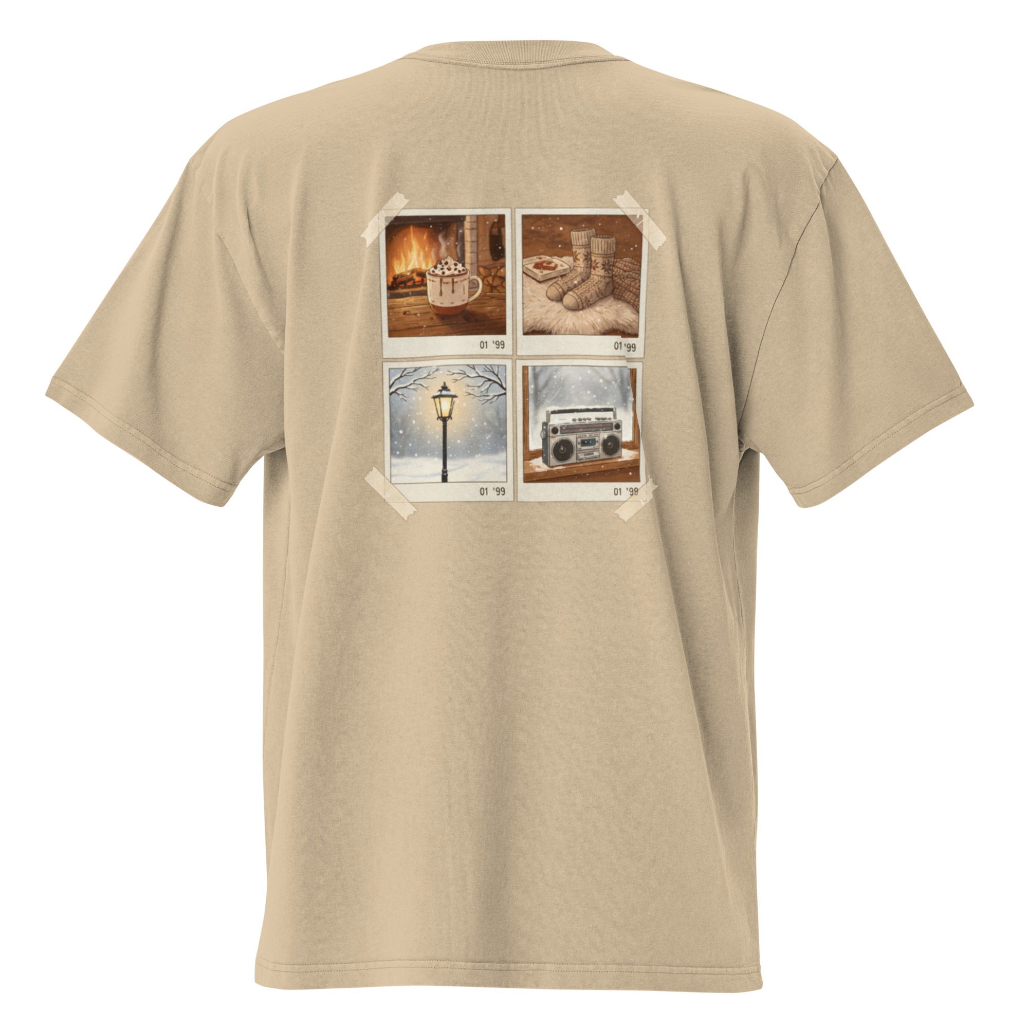 Retro Winter Scrapbook Collage Tee (4-Photo Grid) - Image 17