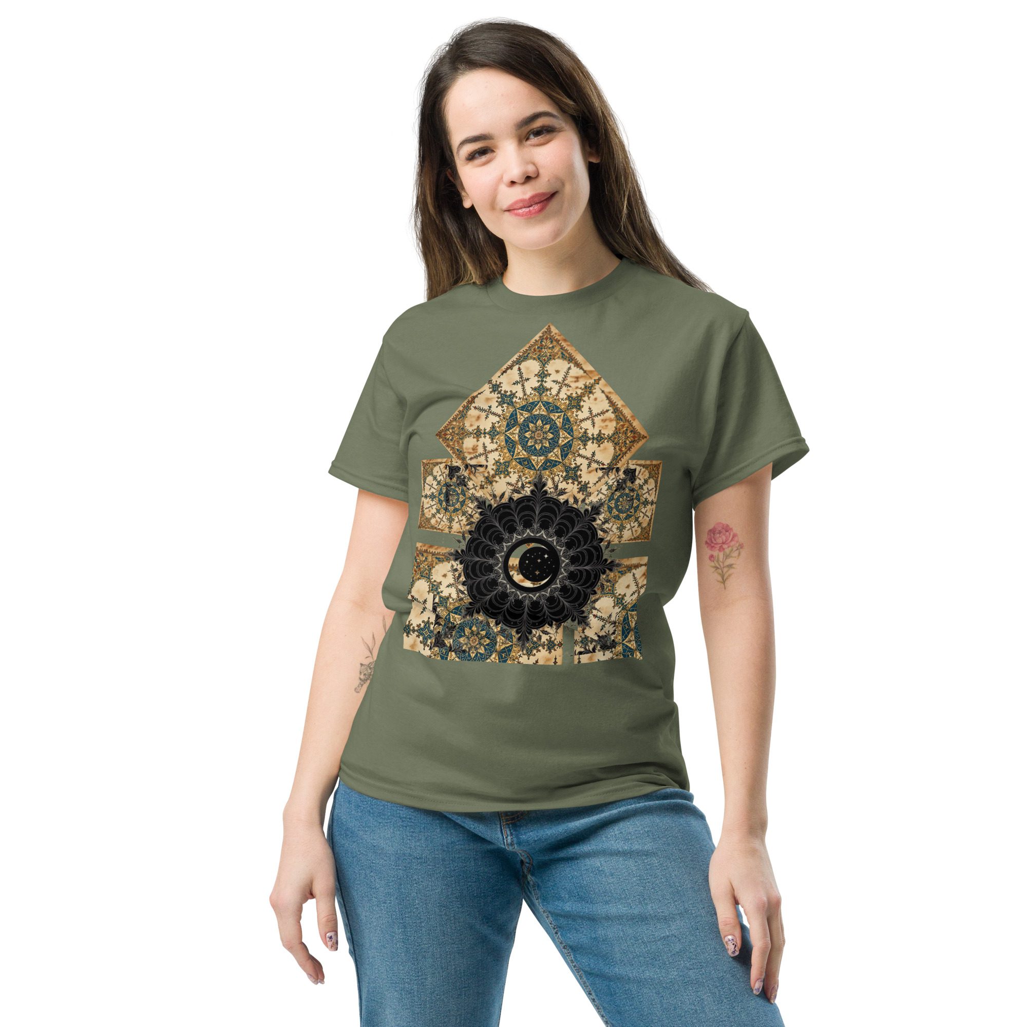 The Black Rosette Manuscript — Sealed Edition | Unisex Classic Tee - Image 4
