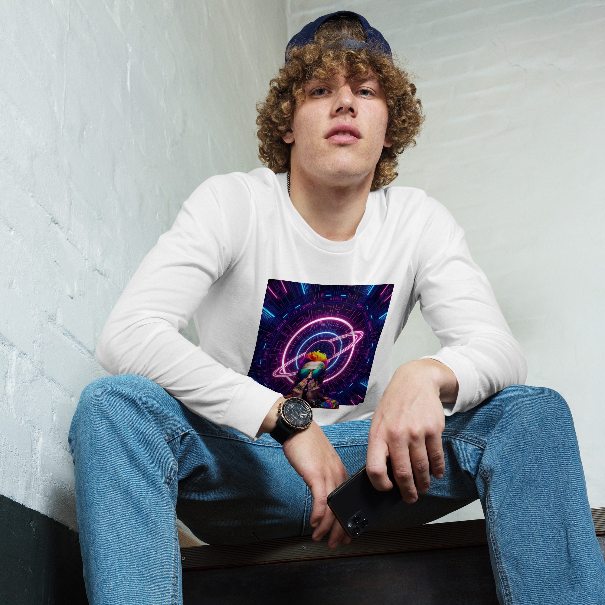 Neon Devotion — Pride Signal Final Run | Unisex Long Sleeve Tee - Image 21