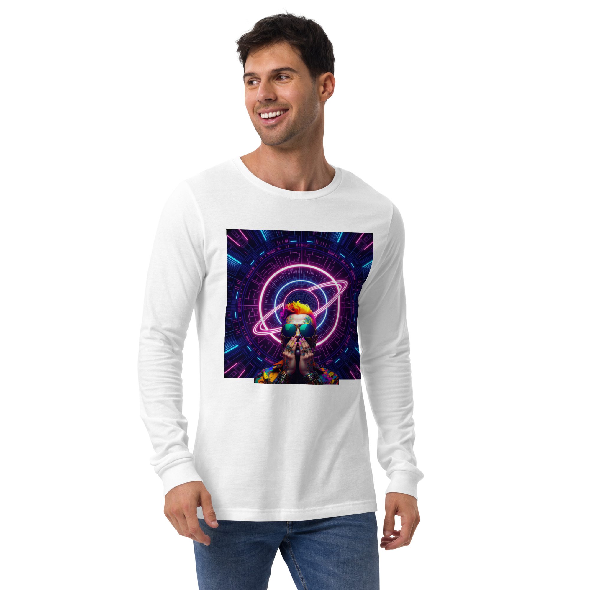 Neon Devotion — Pride Signal Final Run | Unisex Long Sleeve Tee - Image 20