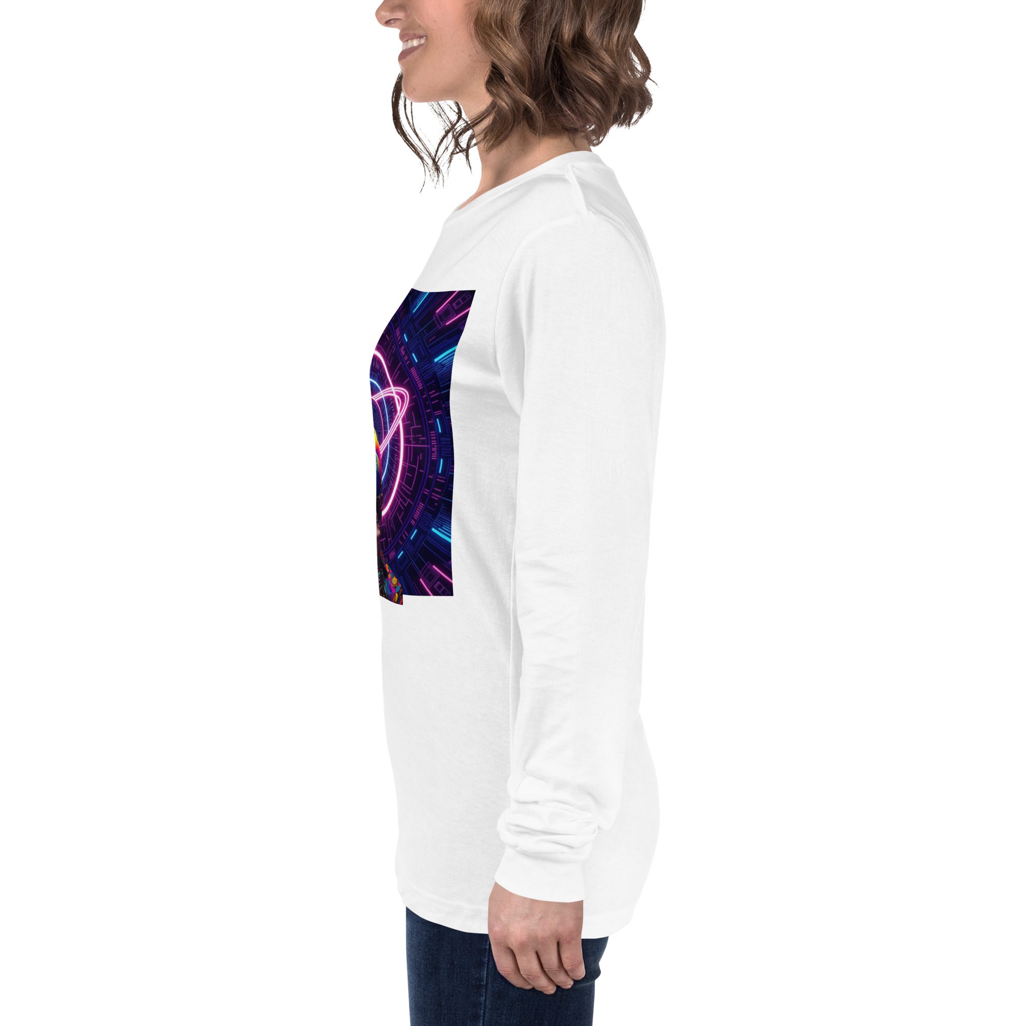 Neon Devotion — Pride Signal Final Run | Unisex Long Sleeve Tee - Image 6