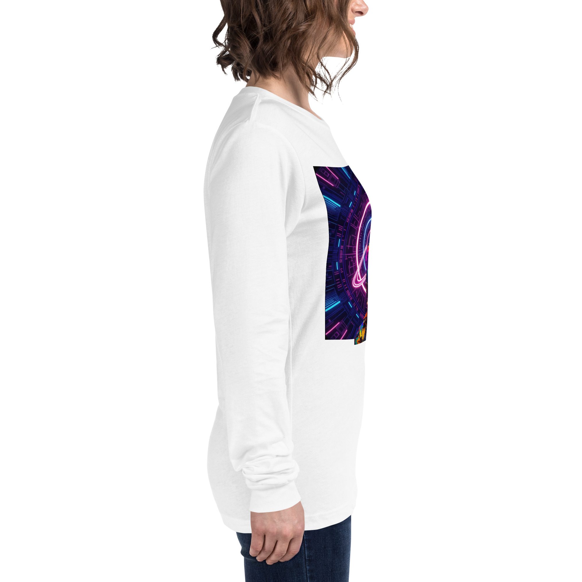 Neon Devotion — Pride Signal Final Run | Unisex Long Sleeve Tee - Image 4