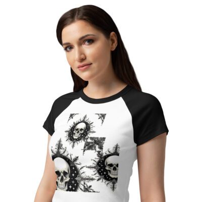The Scholars of Midnight’s Realm - Women’s micro rib raglan baby tee