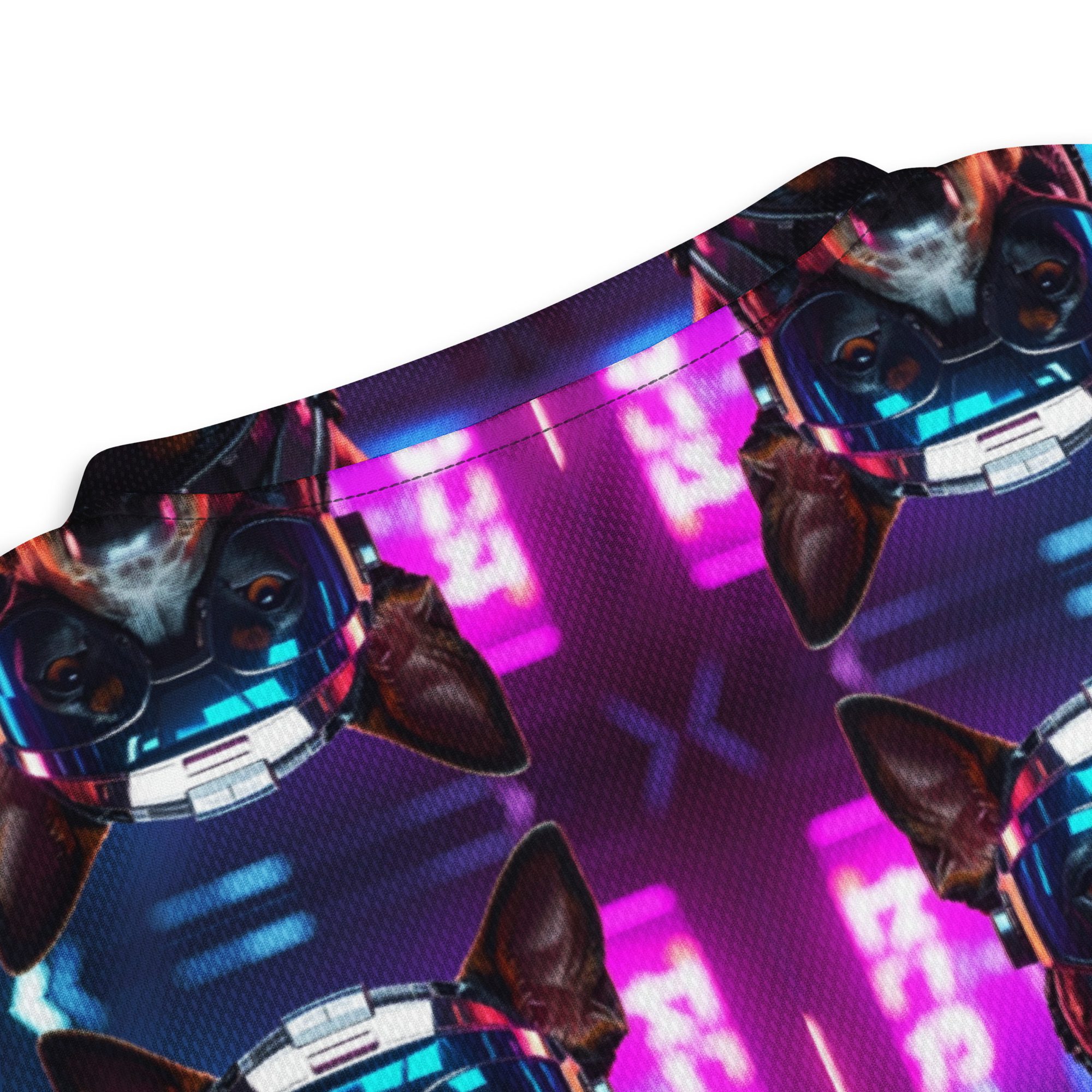 Neon Night Runner: No Replay Recycled Unisex Sports Jersey - Image 16