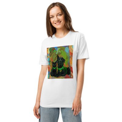 Emerald Guardians: Midnight Protectors  Unisex Fine Jersey Tee