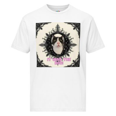 The Gothic Gaslight: It Was the Dog Unisex Fine Jersey Tee