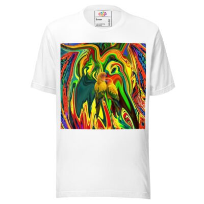 Golden Lovebirds — Psychedelic Bloom  Unisex T-Shirt