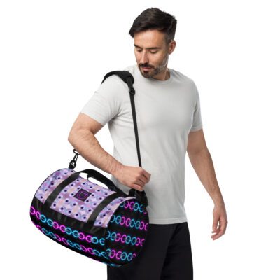 Iris Circuit: Pulse Guard Edition All-Over Print Gym Bag